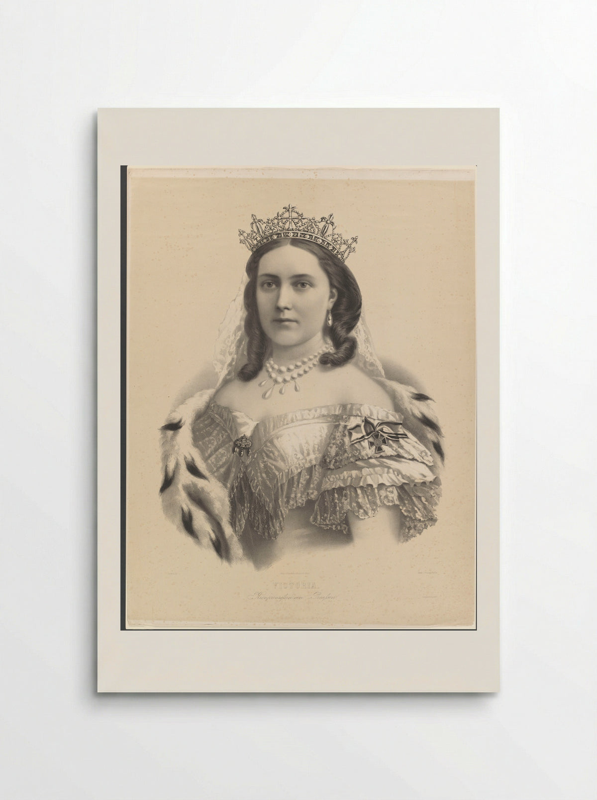 Portrait of Victoria, Empress of Germany - J. Hesse - Poster