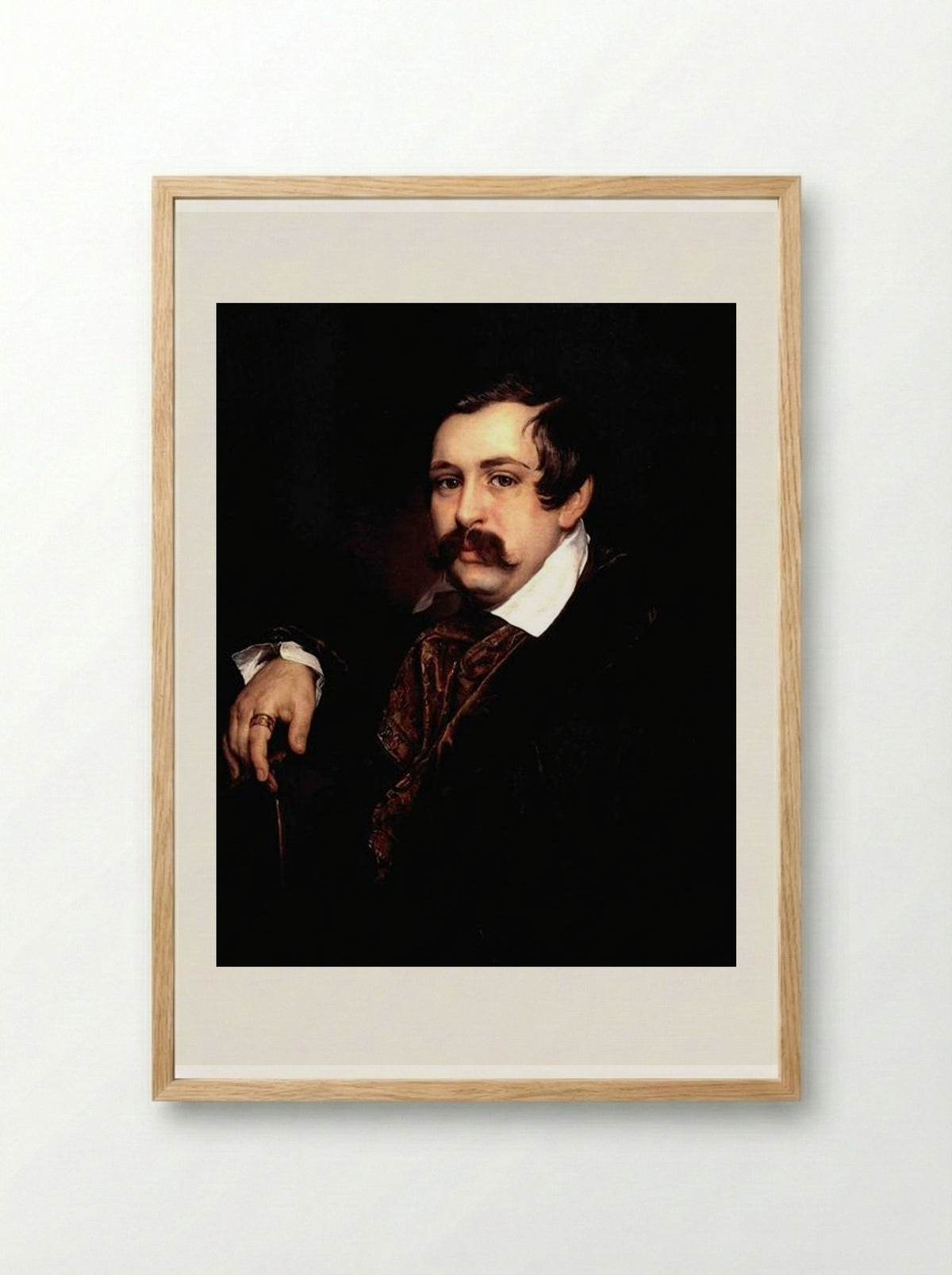 Portrait of Vladimir Artemyevitch Rajewski - Vasily Tropinin - Framed Print Wood