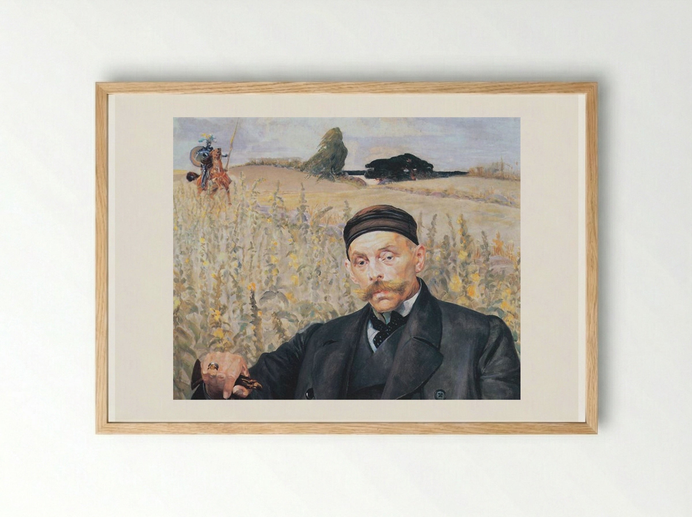 Portrait of Waclaw Karczewski - Jacek Malczewski - Framed Print Wood