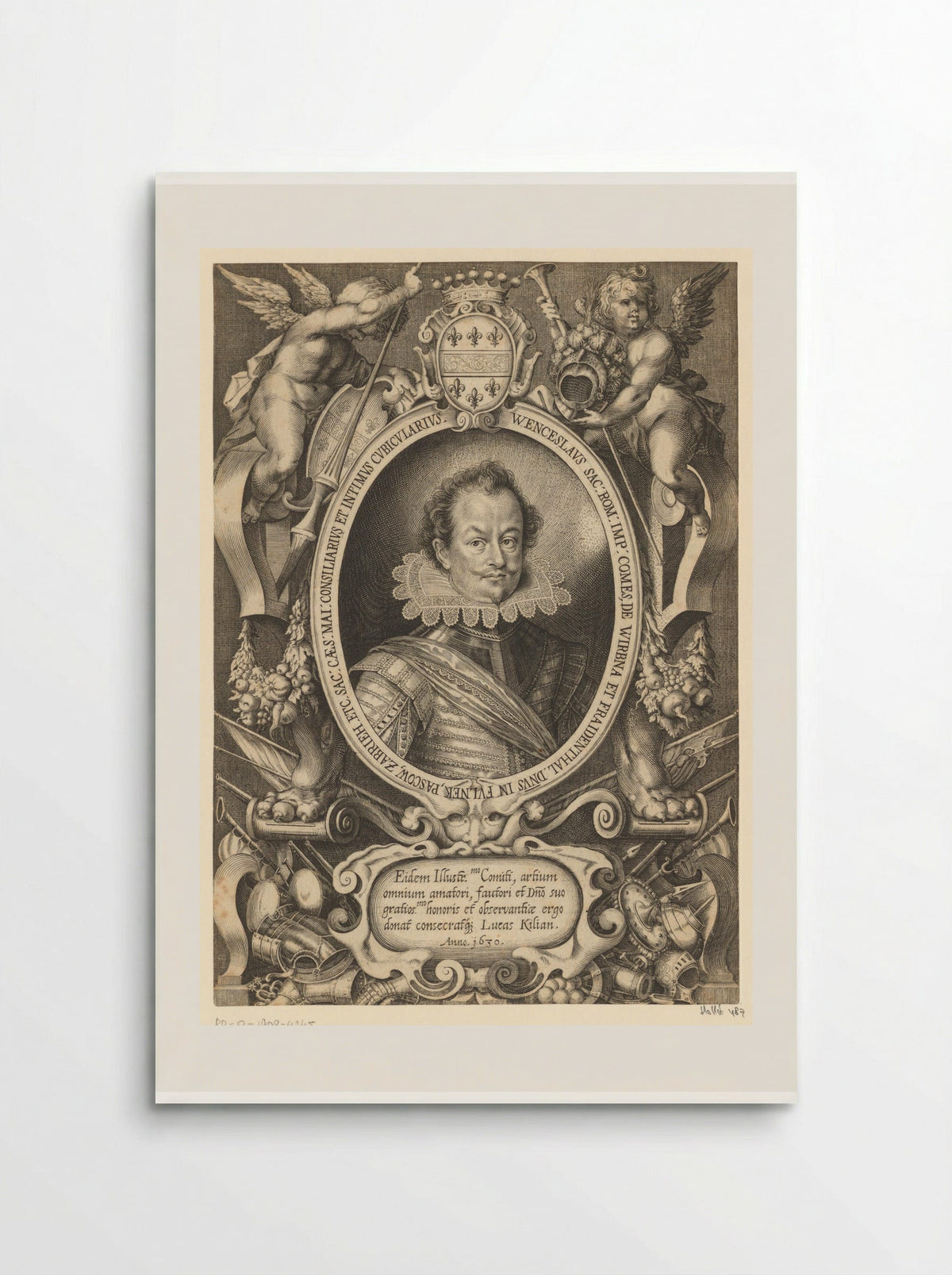 Portrait of Wenzel von Wrbna und Freudenthal - Lucas Kilian - Poster