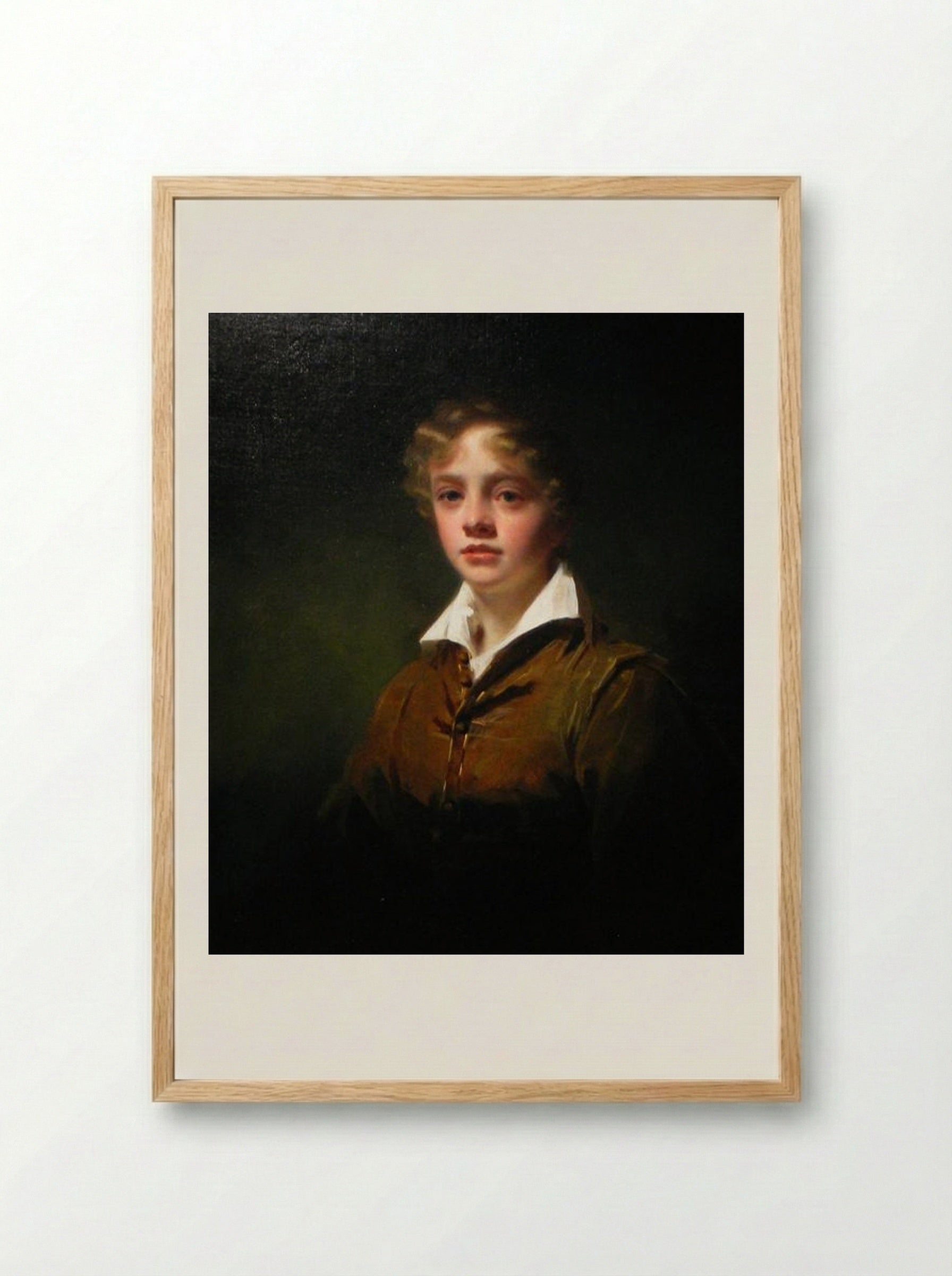 Portrait of William Blair - Henry Raeburn - Framed Print Wood