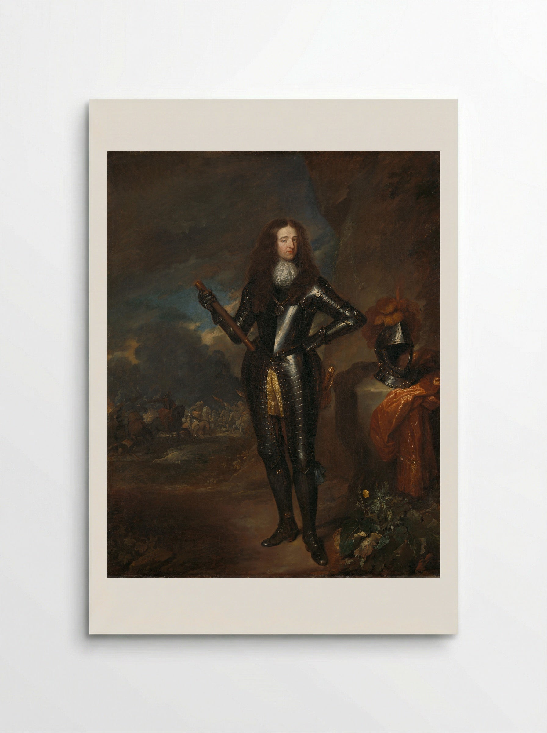 Portrait of William III, Prince of Orange and Stadtholder - Caspar Netscher - Poster