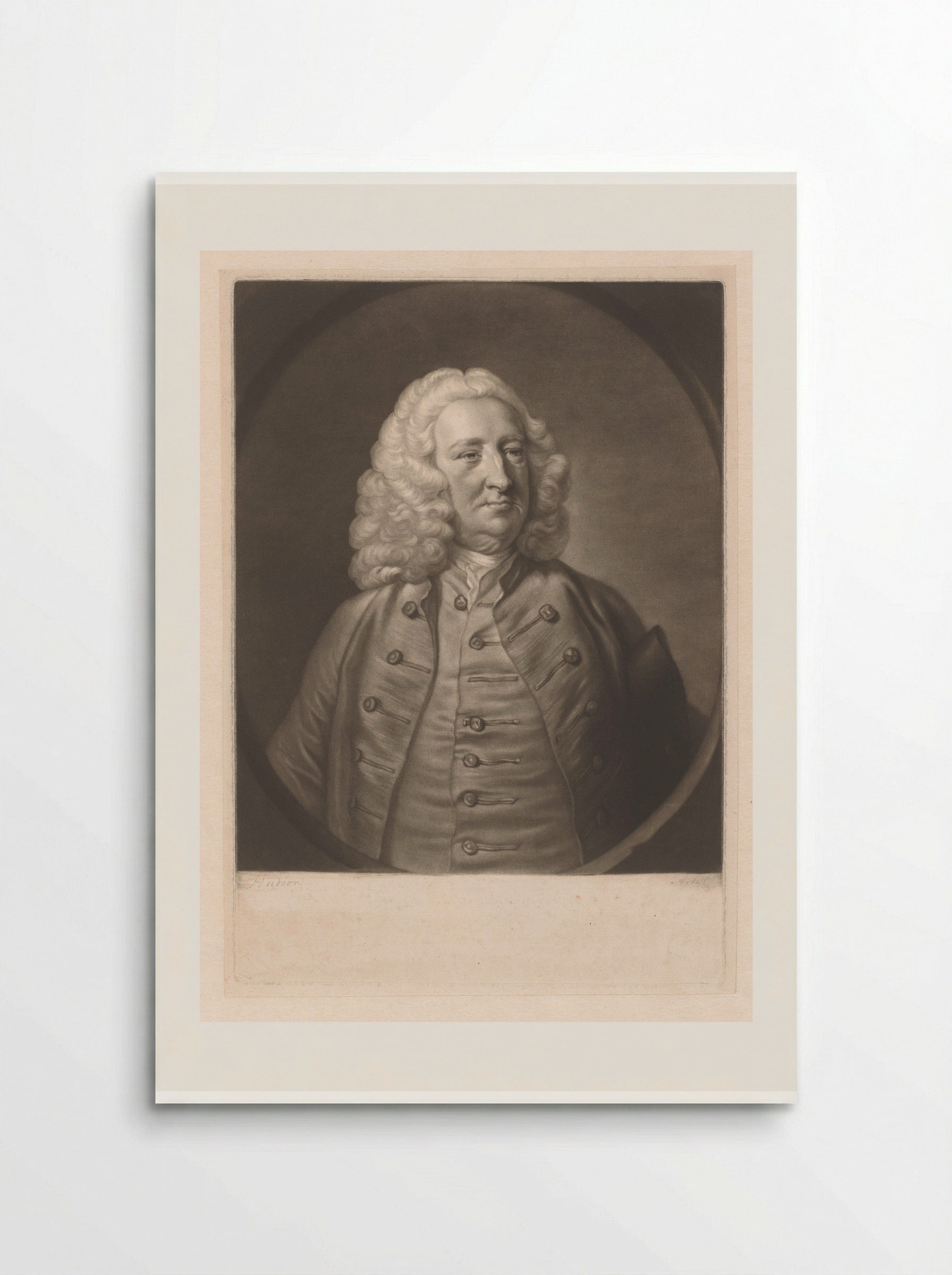 Portrait of William King - James McArdell - Poster