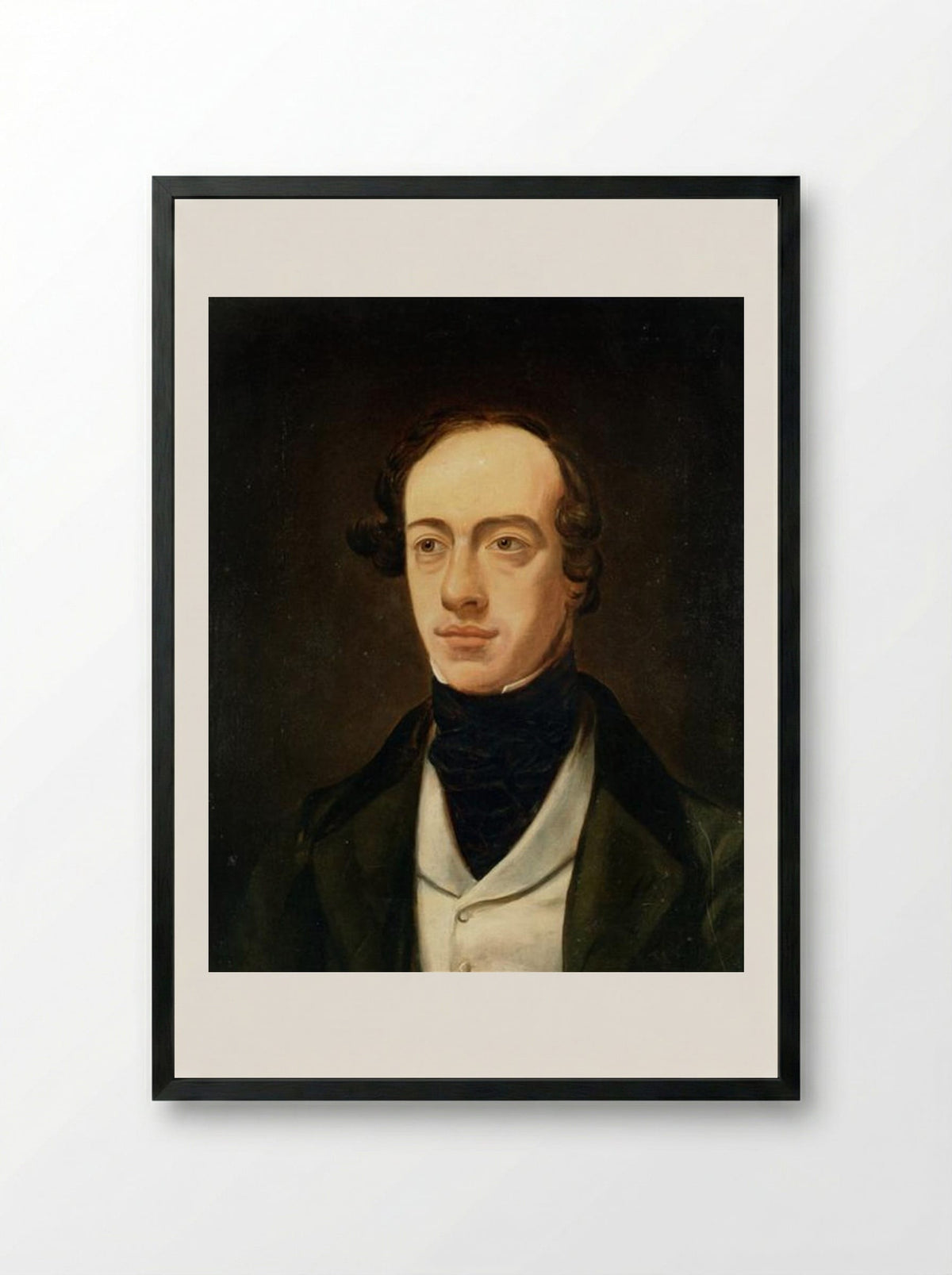 Portrait of William Pink - William Holman Hunt - Framed Print Black