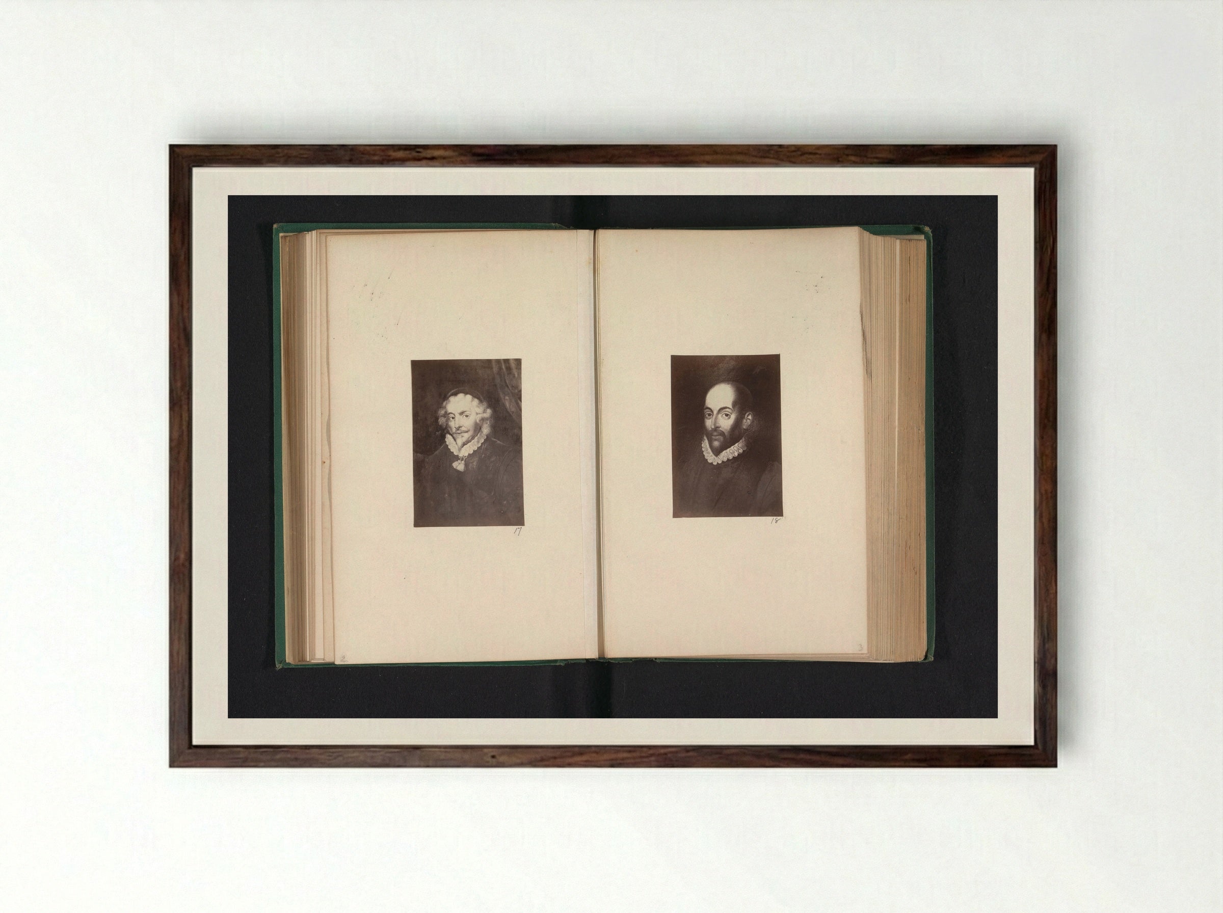 Portrait of William Spang - Thomas Annan - Framed Print Dark Wood