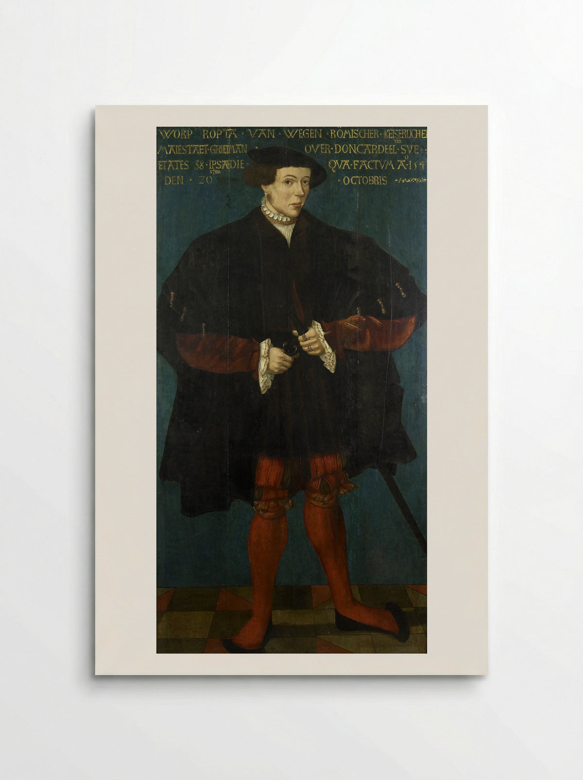 Portrait of Worp van Ropta - Friese School - Poster