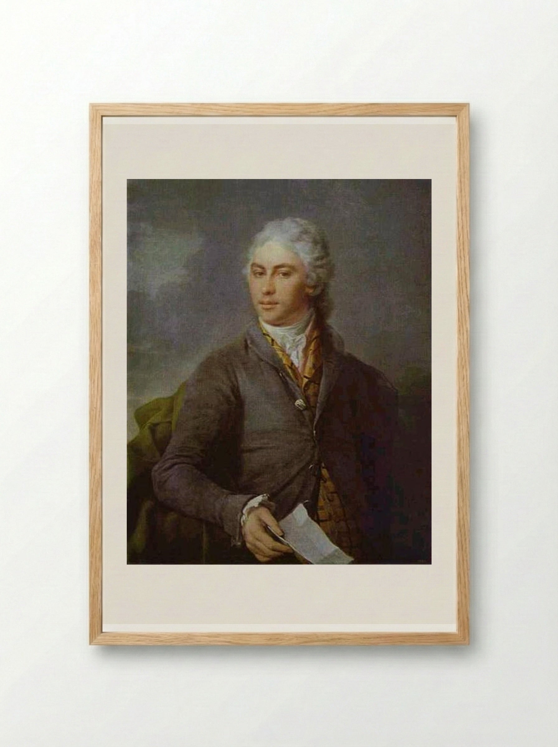 Portrait of Y. I. Bilibin - Dmitry Levitzky - Framed Print Wood