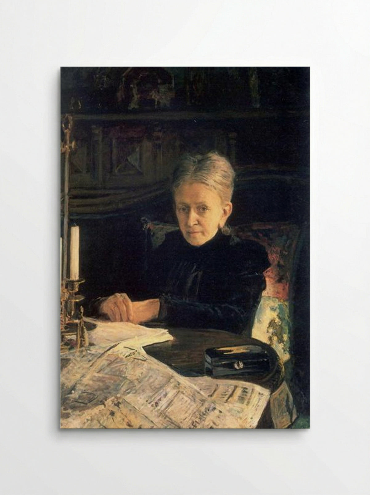 Portrait of Yelena Likhachova - Nikolai Ge - Poster