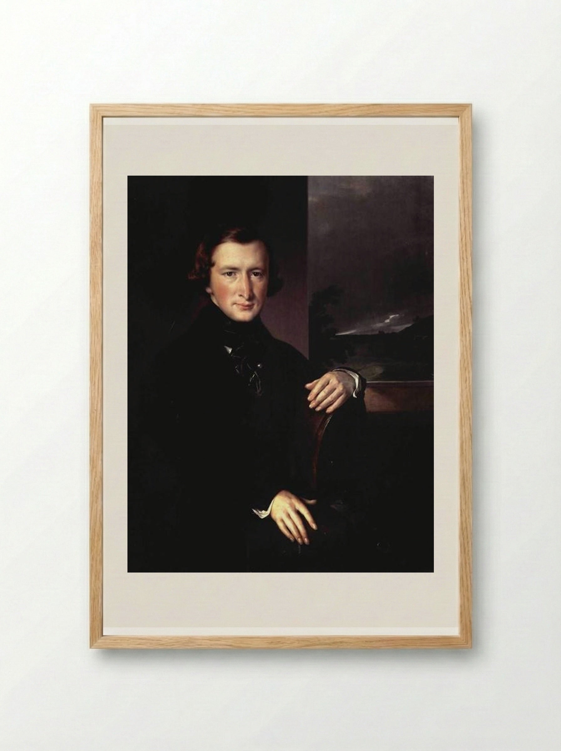 Portrait of Yuri Fyodorovich Samarin - Vasily Tropinin - Framed Print Wood