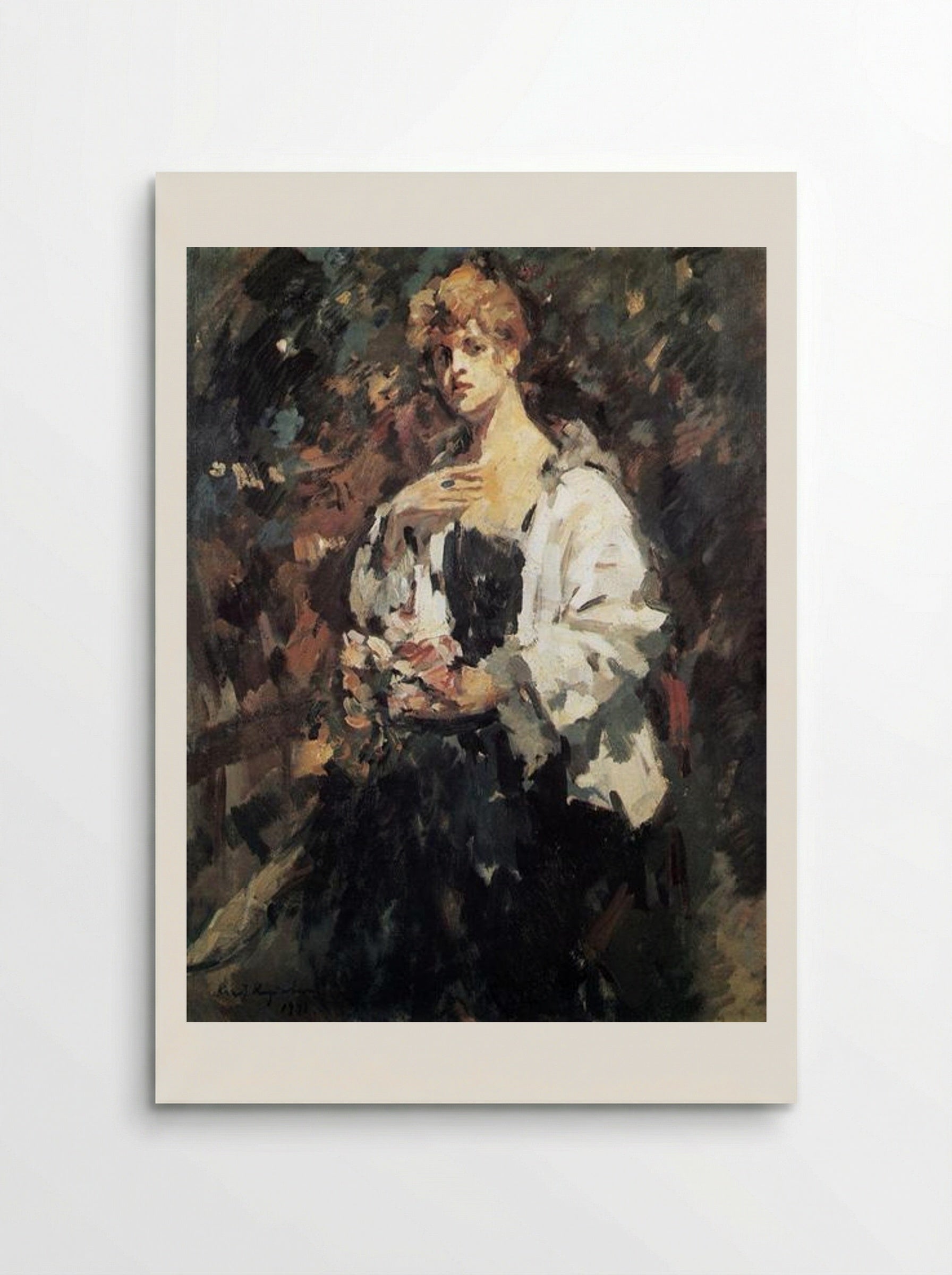 Portrait of Z. Pertseva - Konstantin Korovin - Poster
