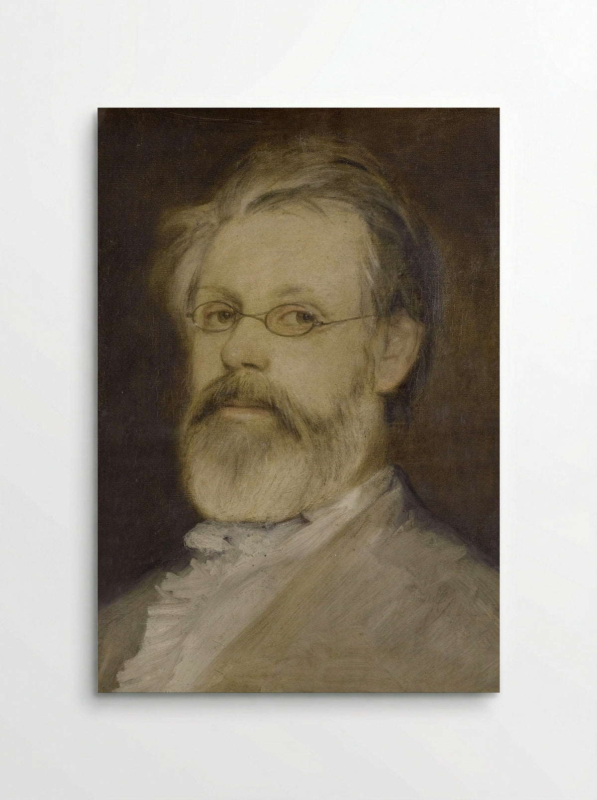 Portrait of a Bearded Man with Spectacles - Friedrich Weber - Poster