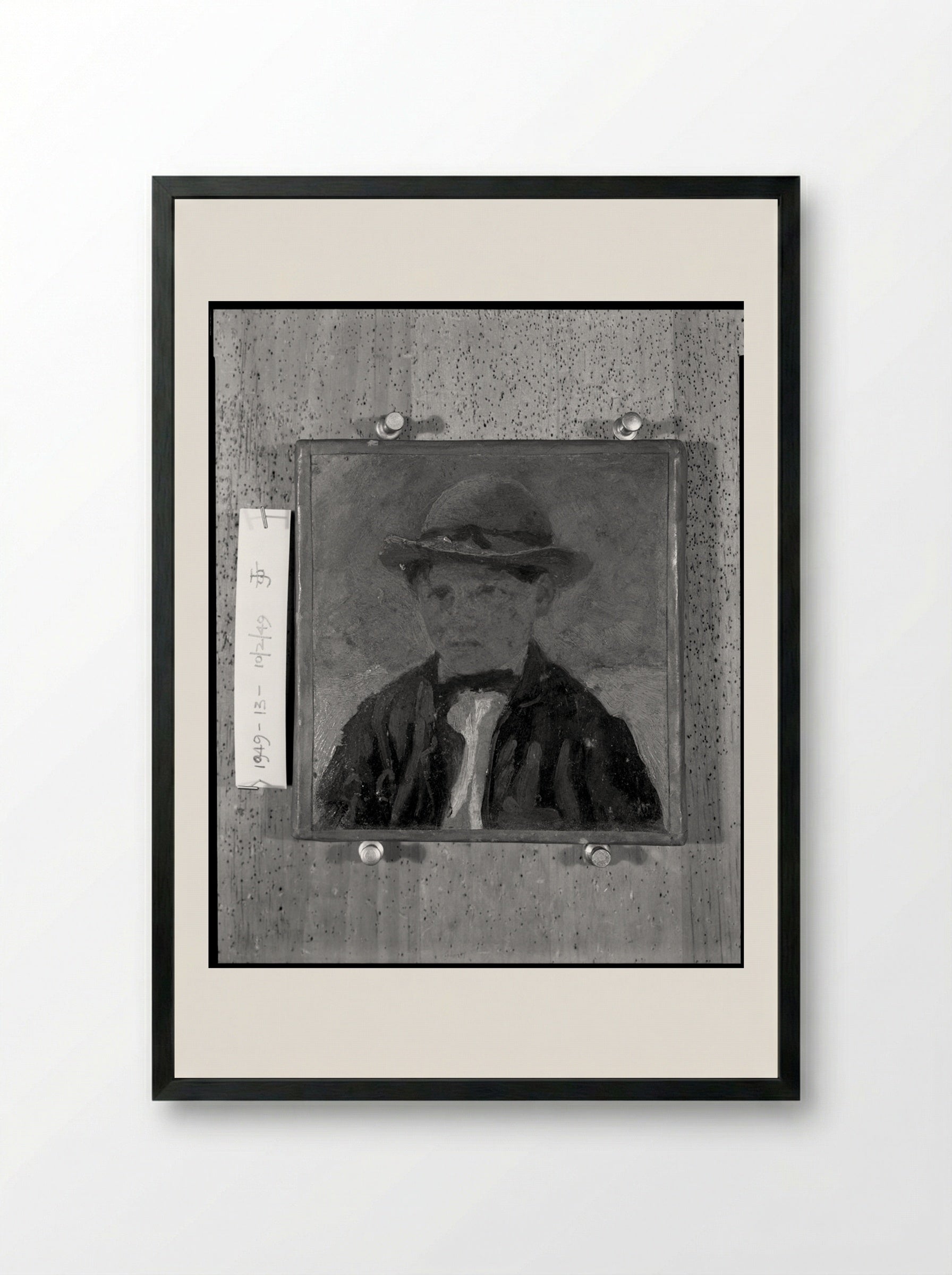 Portrait of a Boy - Gustave Courbet - Framed Print Black
