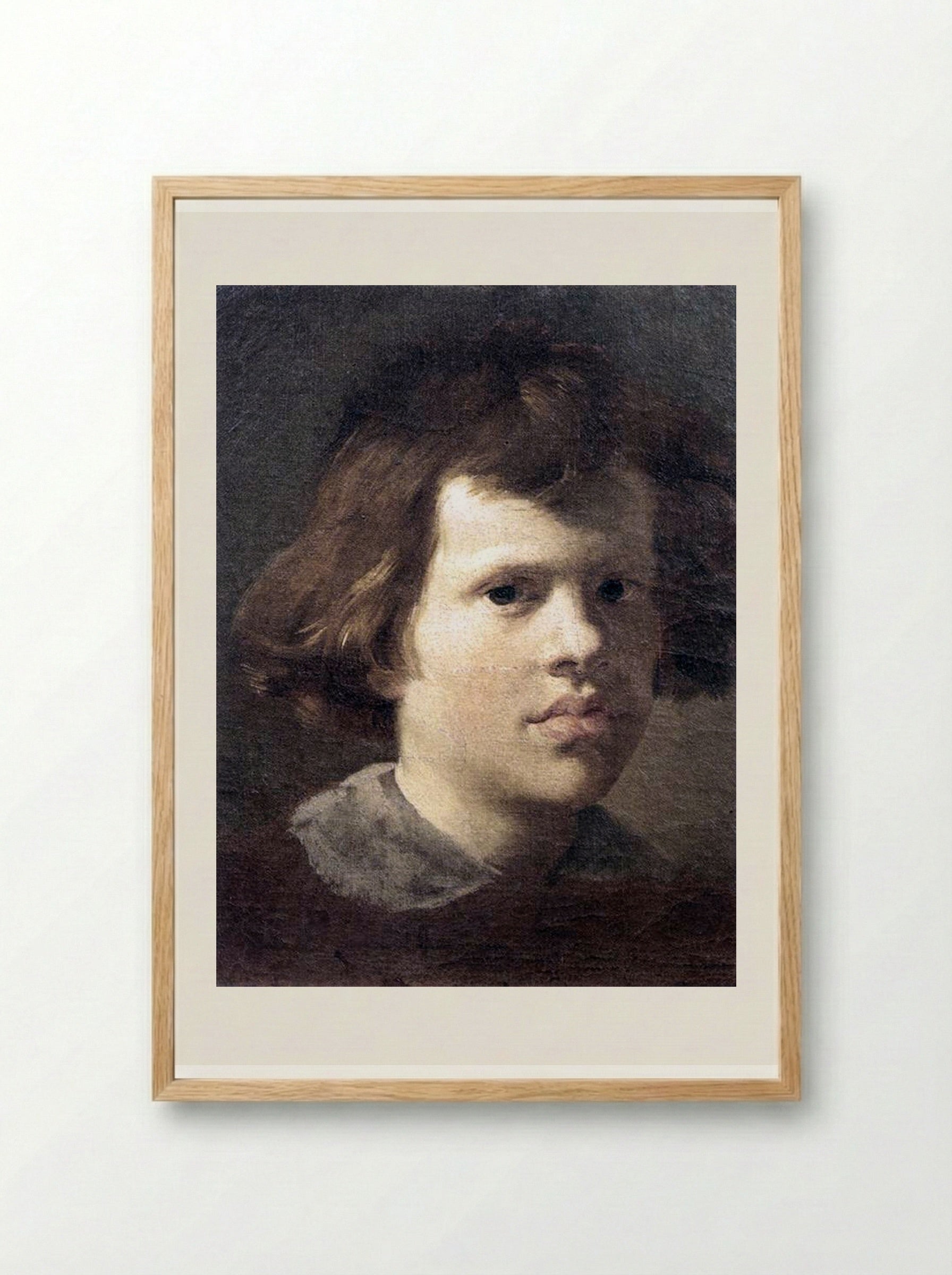 Portrait of a Boy - Gian Lorenzo Bernini - Framed Print Wood