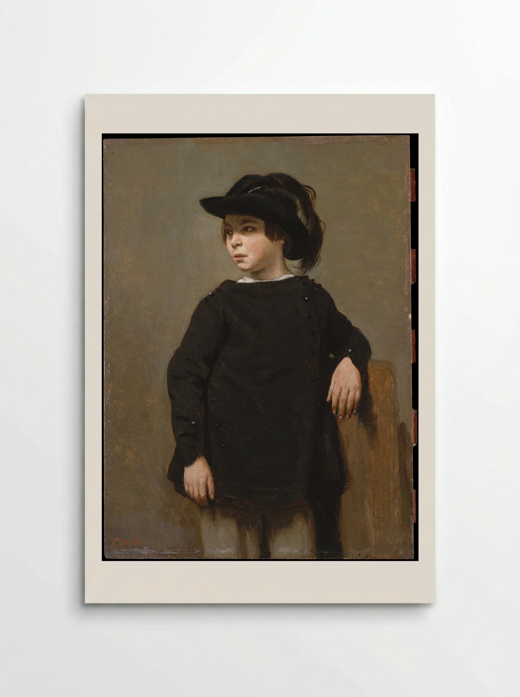 Portrait of a Child - Camille Corot - Poster