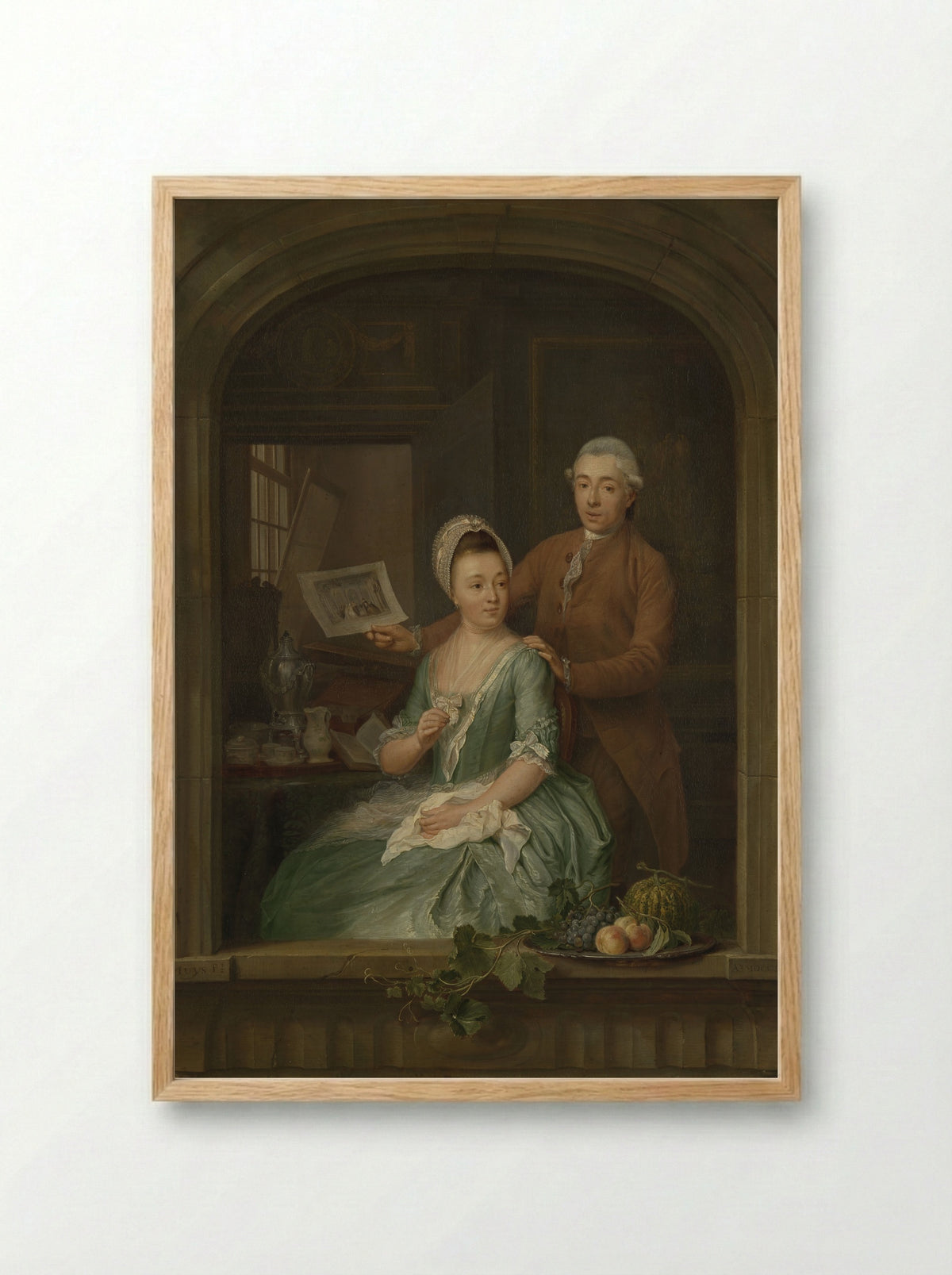 Portrait of a Couple - Robbert Muys - Framed Print Wood