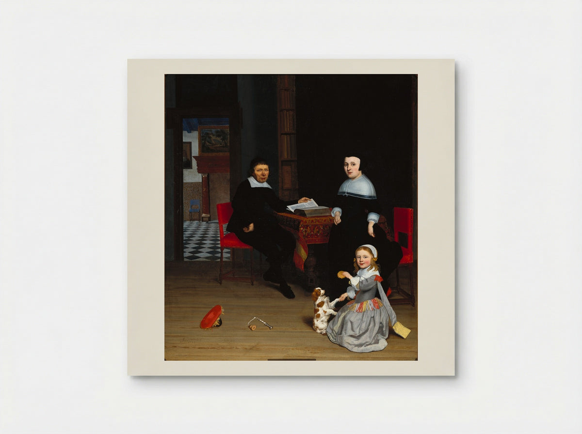 Portrait of a Family - Jakob Ochtervelt - Poster