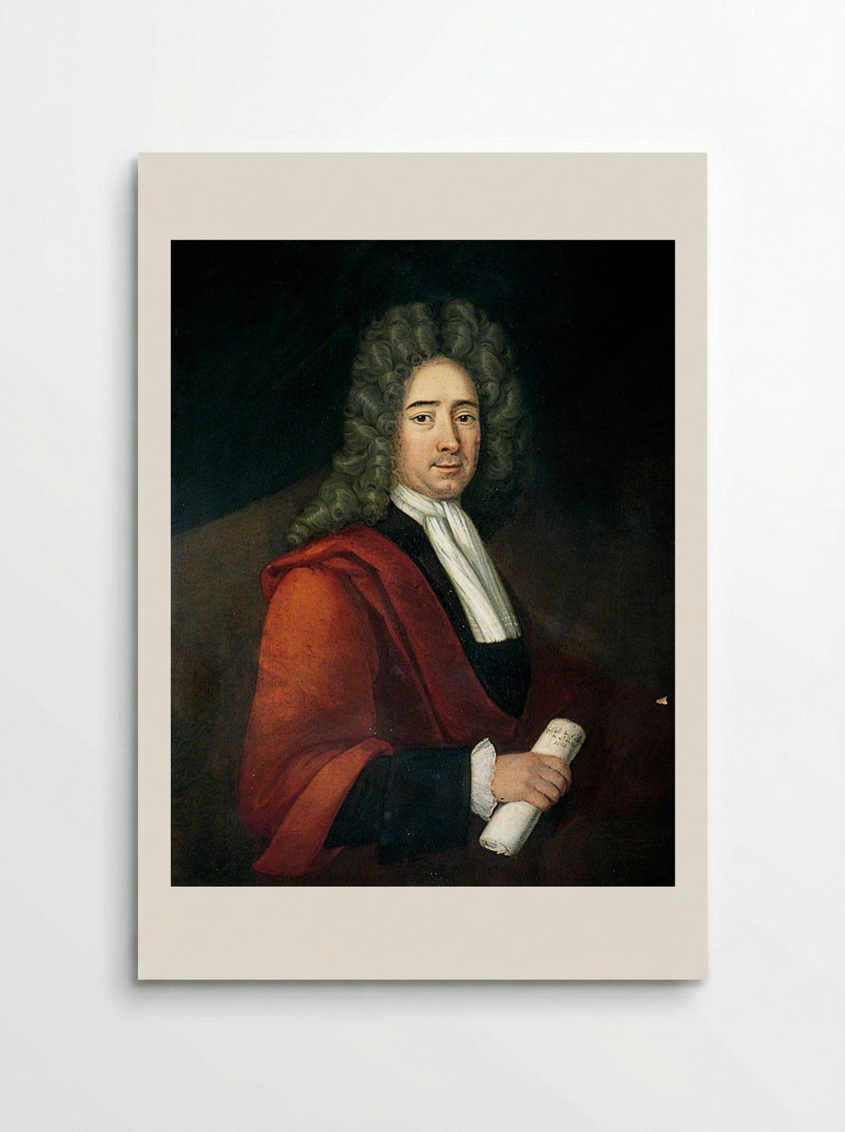 Portrait of a Gentleman with a Scroll - Pierre Mignard - Poster
