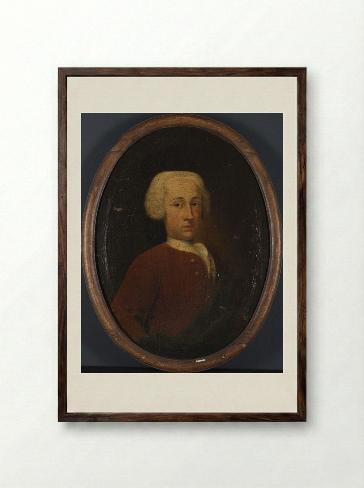 Portrait of a Gentleman - Rienk Keyert - Framed Print Dark Wood