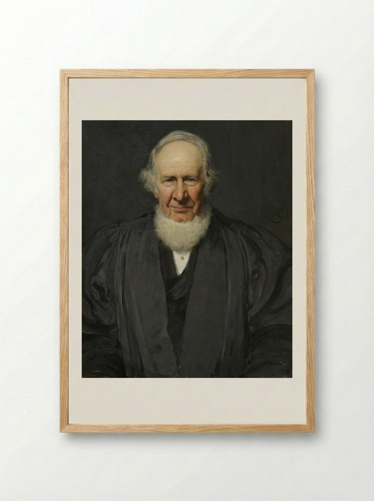 Portrait of a Gentleman - Hubert von Herkomer - Framed Print Wood