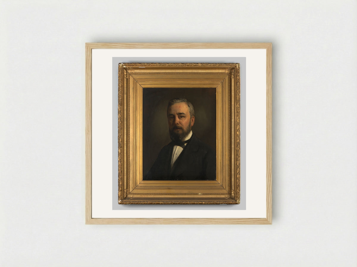Portrait of a Gentleman - Hendrik Valkenburg - Framed Print Wood