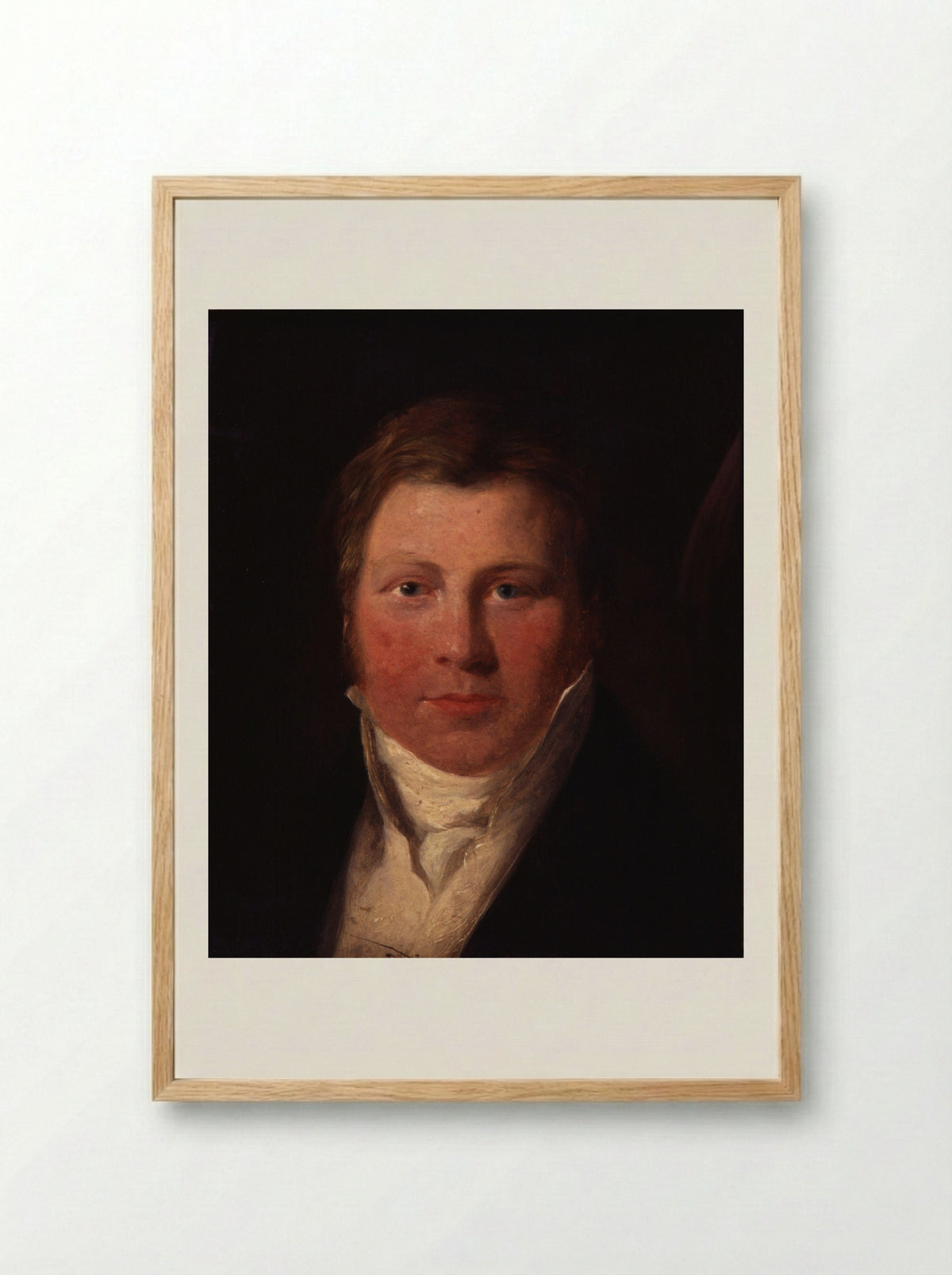Portrait of a Gentleman - John Varley - Framed Print Wood