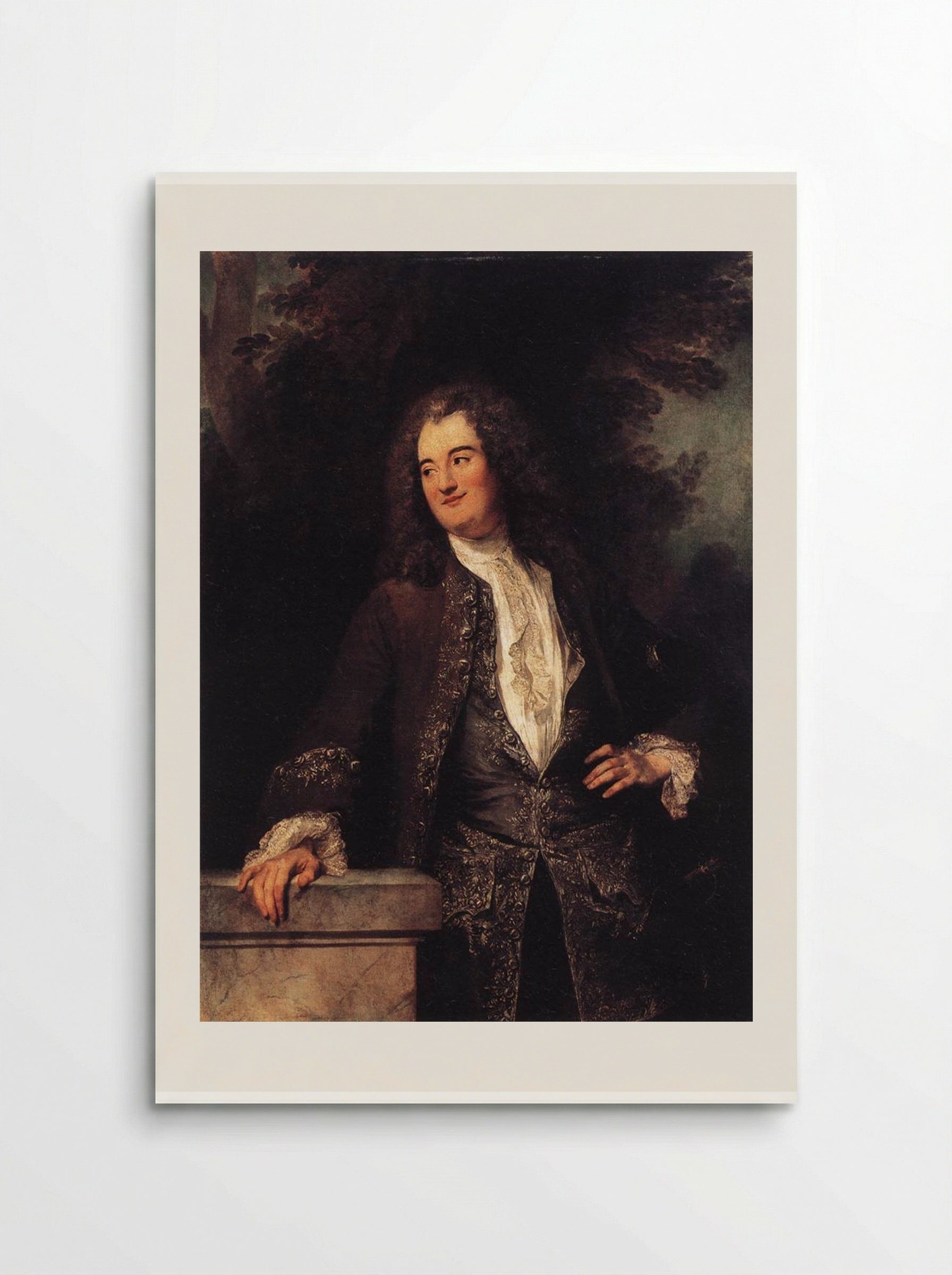 Portrait of a Gentleman - Antoine Watteau - Poster