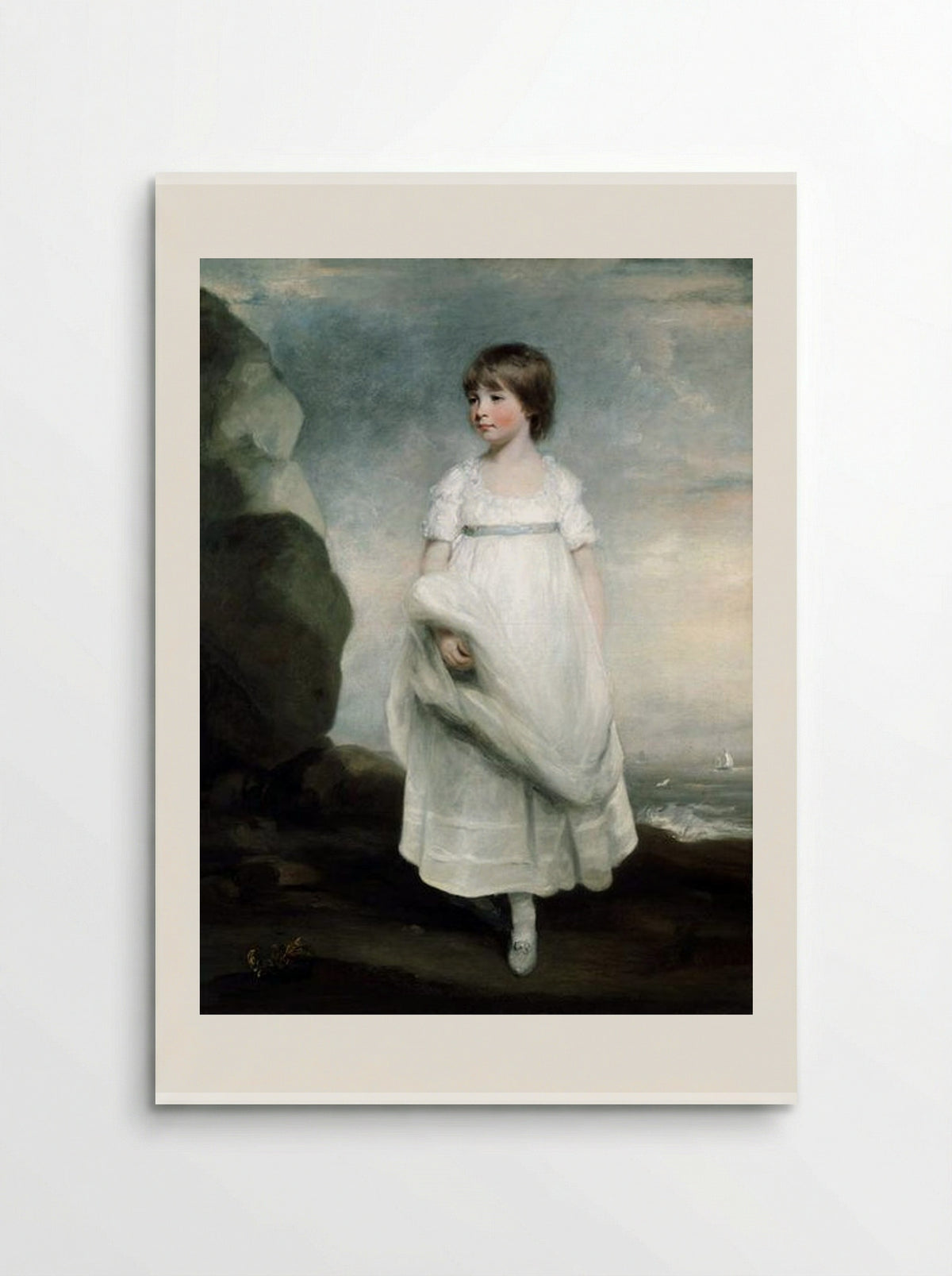 Portrait of a Girl by the Sea - John Hoppner - Poster