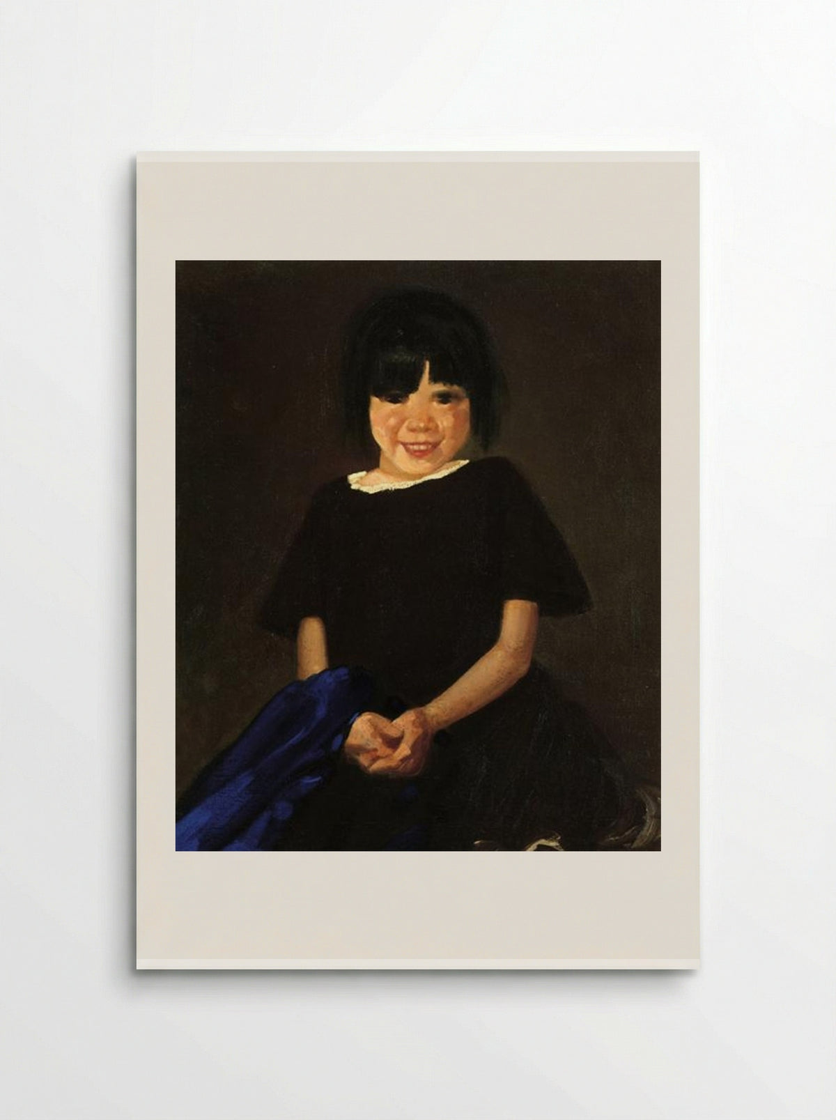 Portrait of a Girl in Black - George Luks - Poster