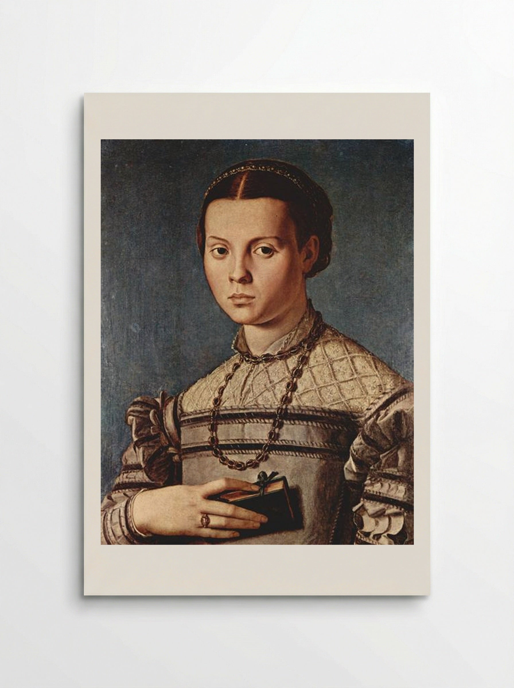 Portrait of a Girl with a Book - Agnolo Bronzino - Poster