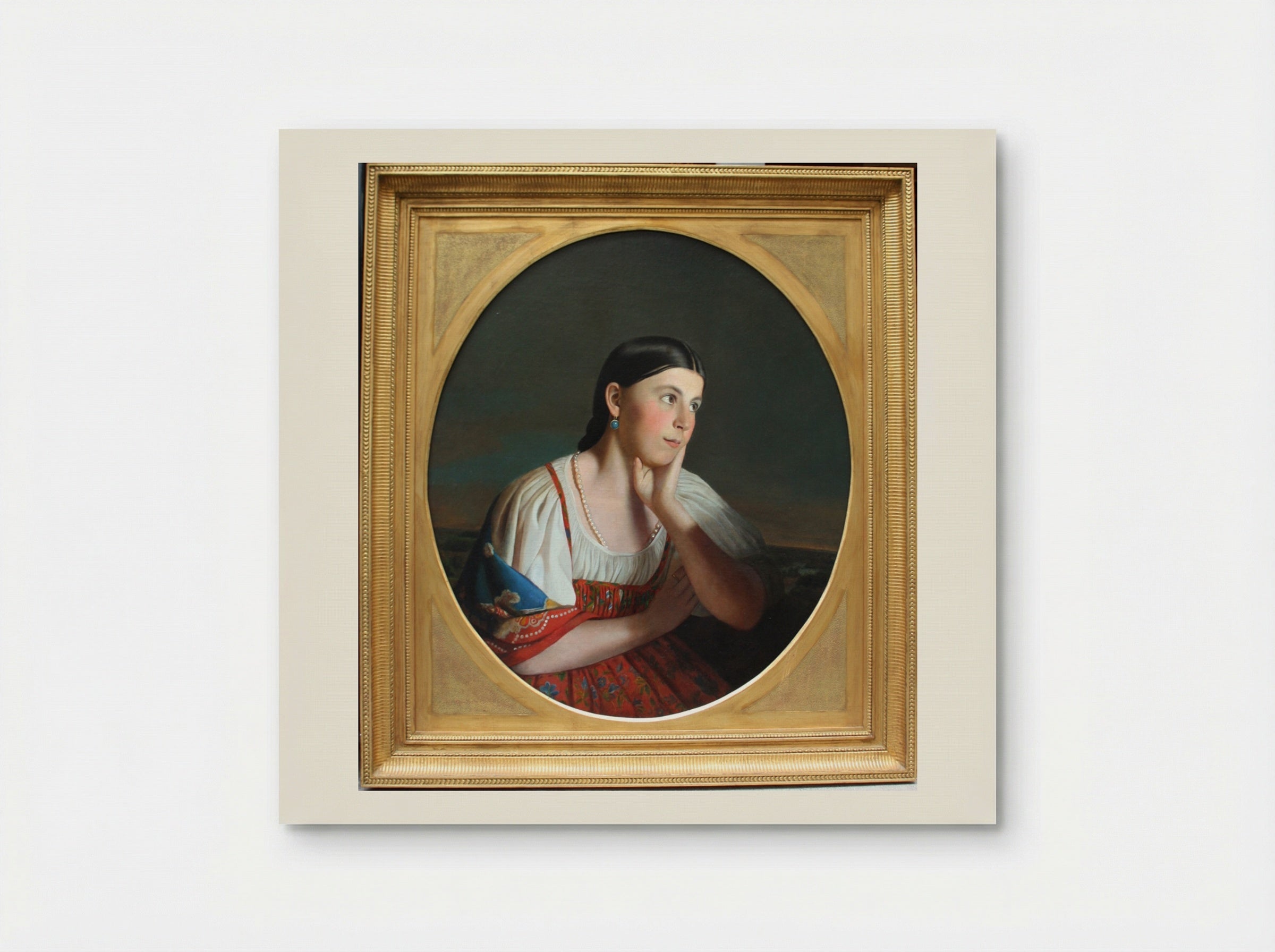 Portrait of a Girl - Alexey Venetsianov - Poster