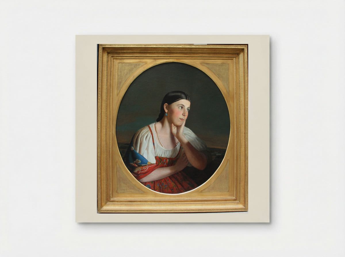 Portrait of a Girl - Alexey Venetsianov - Poster
