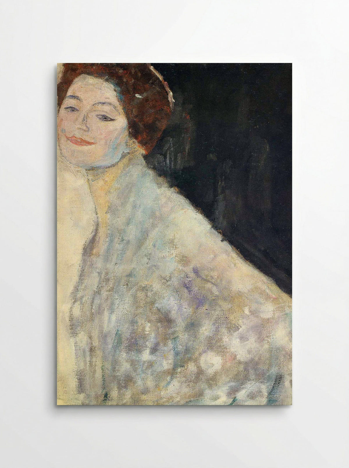 Portrait of a Lady in White (unfinished) - Gustav Klimt - Poster