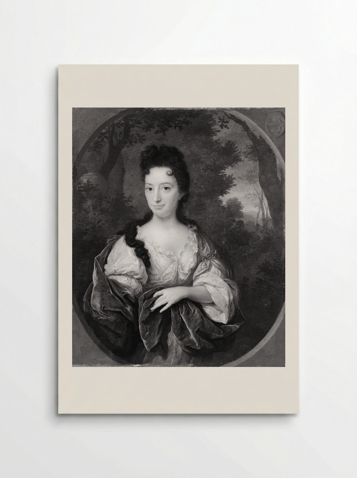 Portrait of a Lady in a Garden Setting - Arnold Boonen - Poster