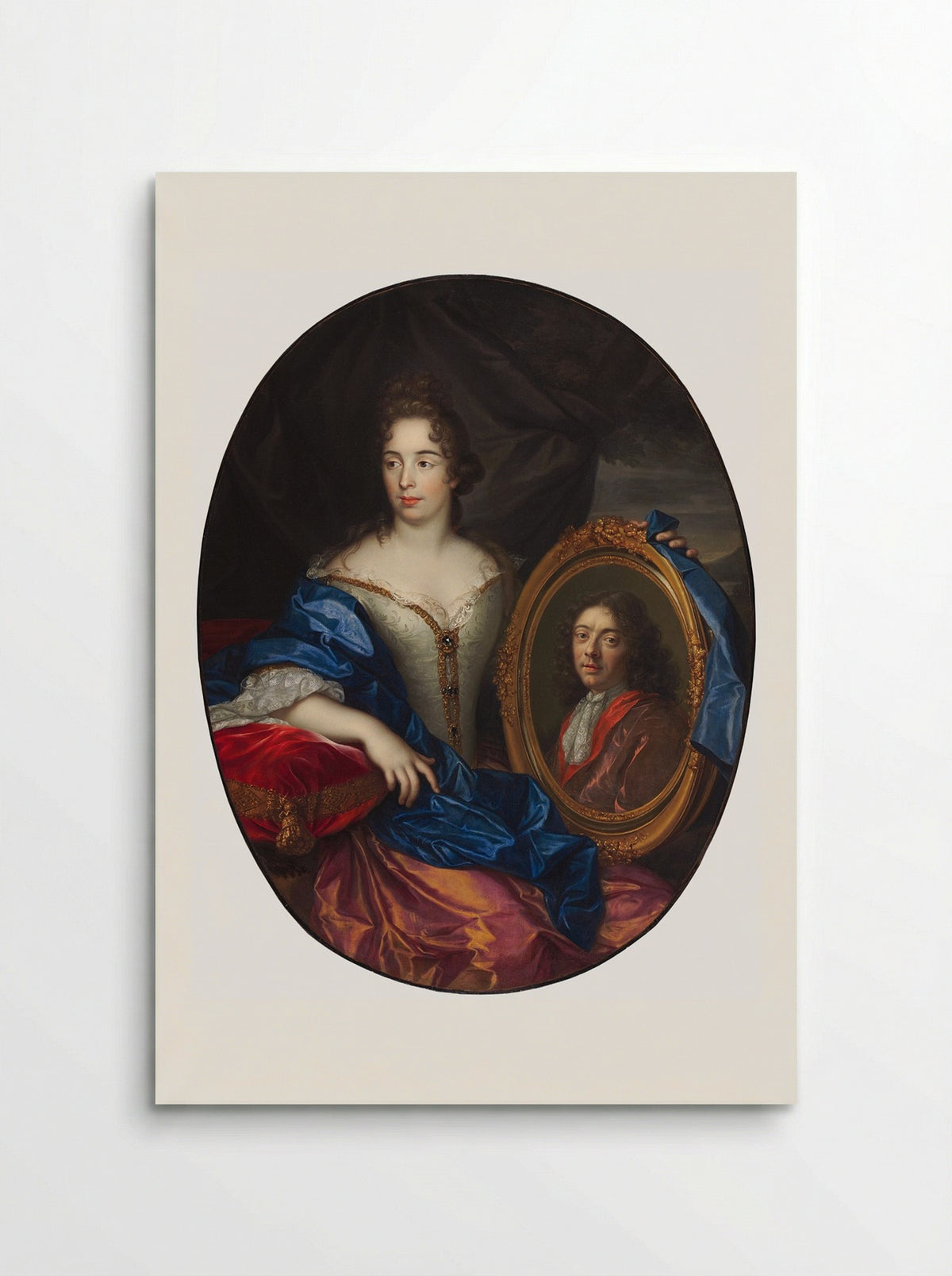 Portrait of a Lady, said to be the Duchess of Aiguillon - Pierre Mignard - Poster