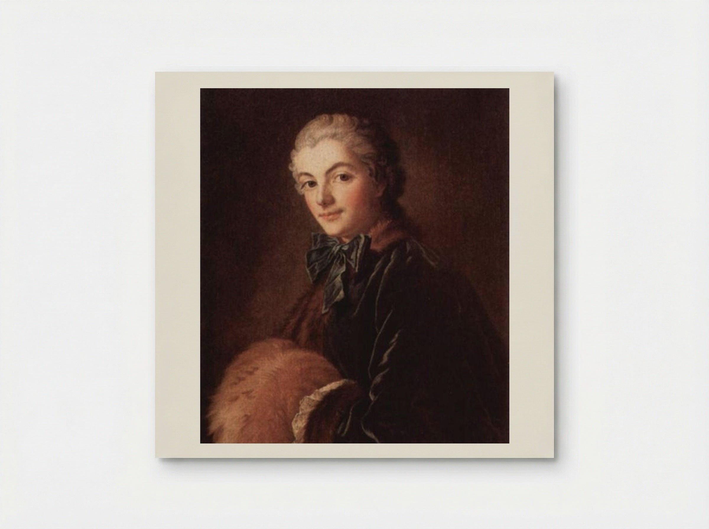 Portrait of a Lady with a Muff - François Boucher - Poster