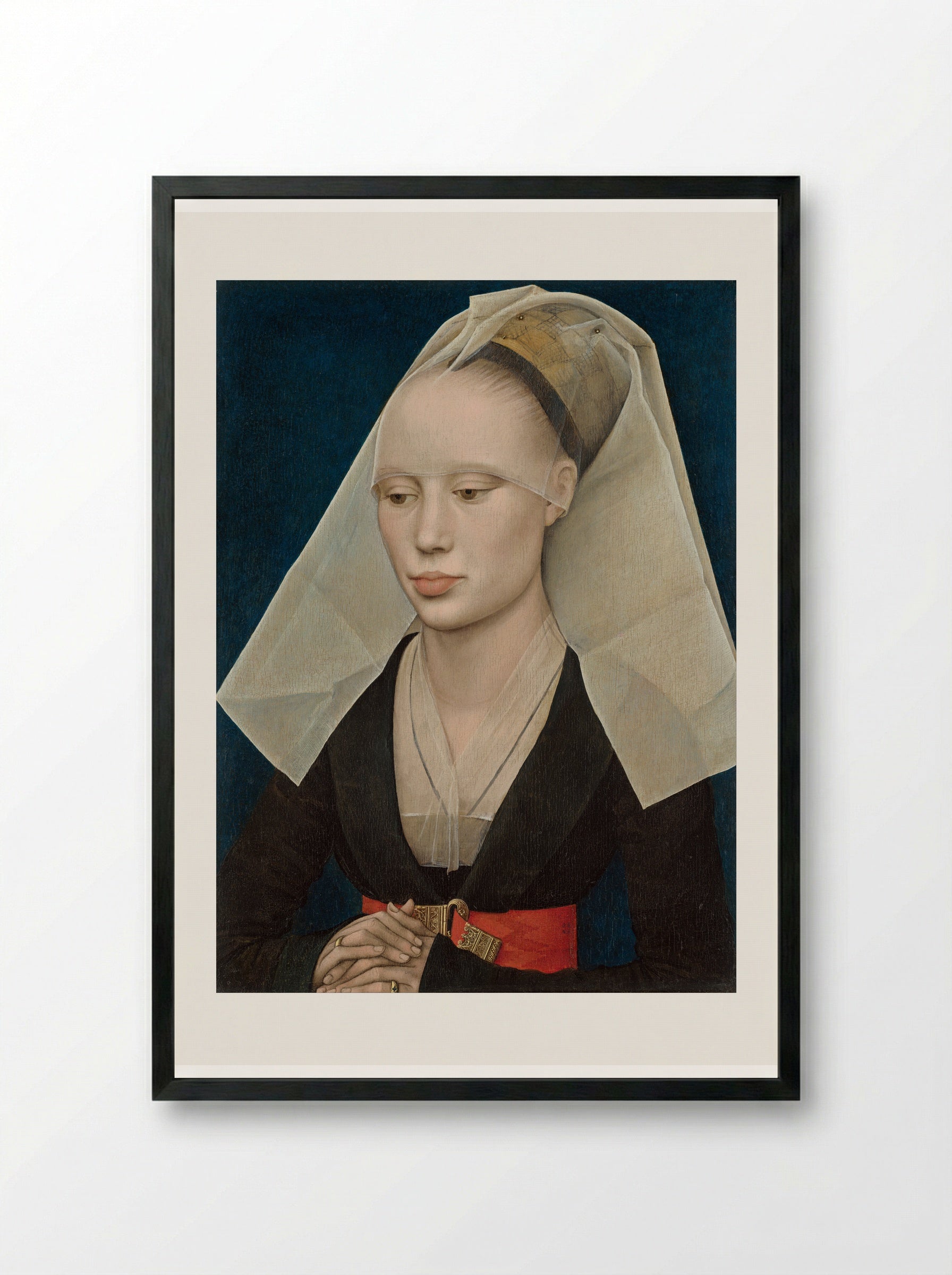 Portrait of a Lady - Rogier van der Weyden - Framed Print Black