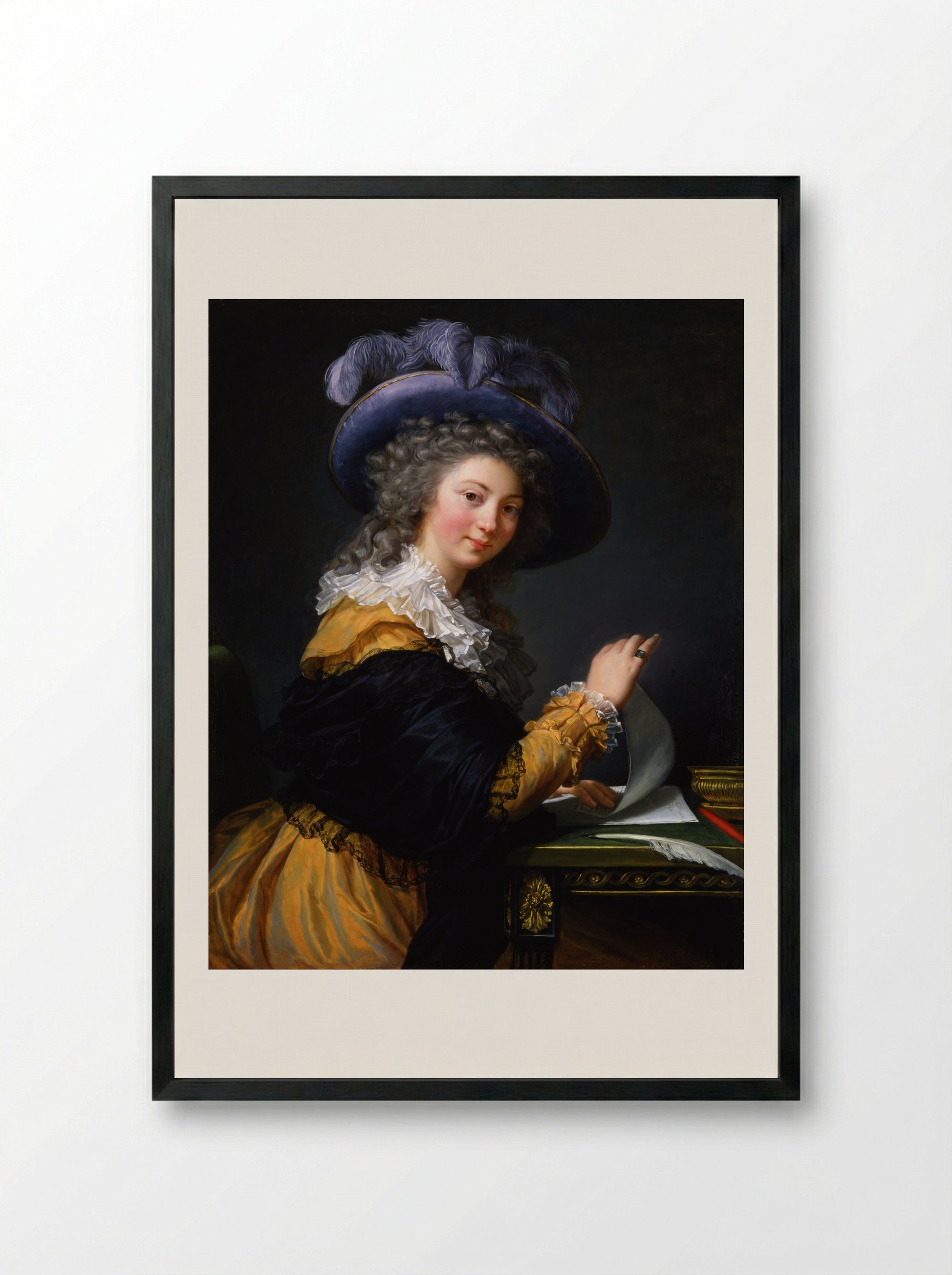 Portrait of a Lady - Élisabeth Vigée Le Brun - Framed Print Black