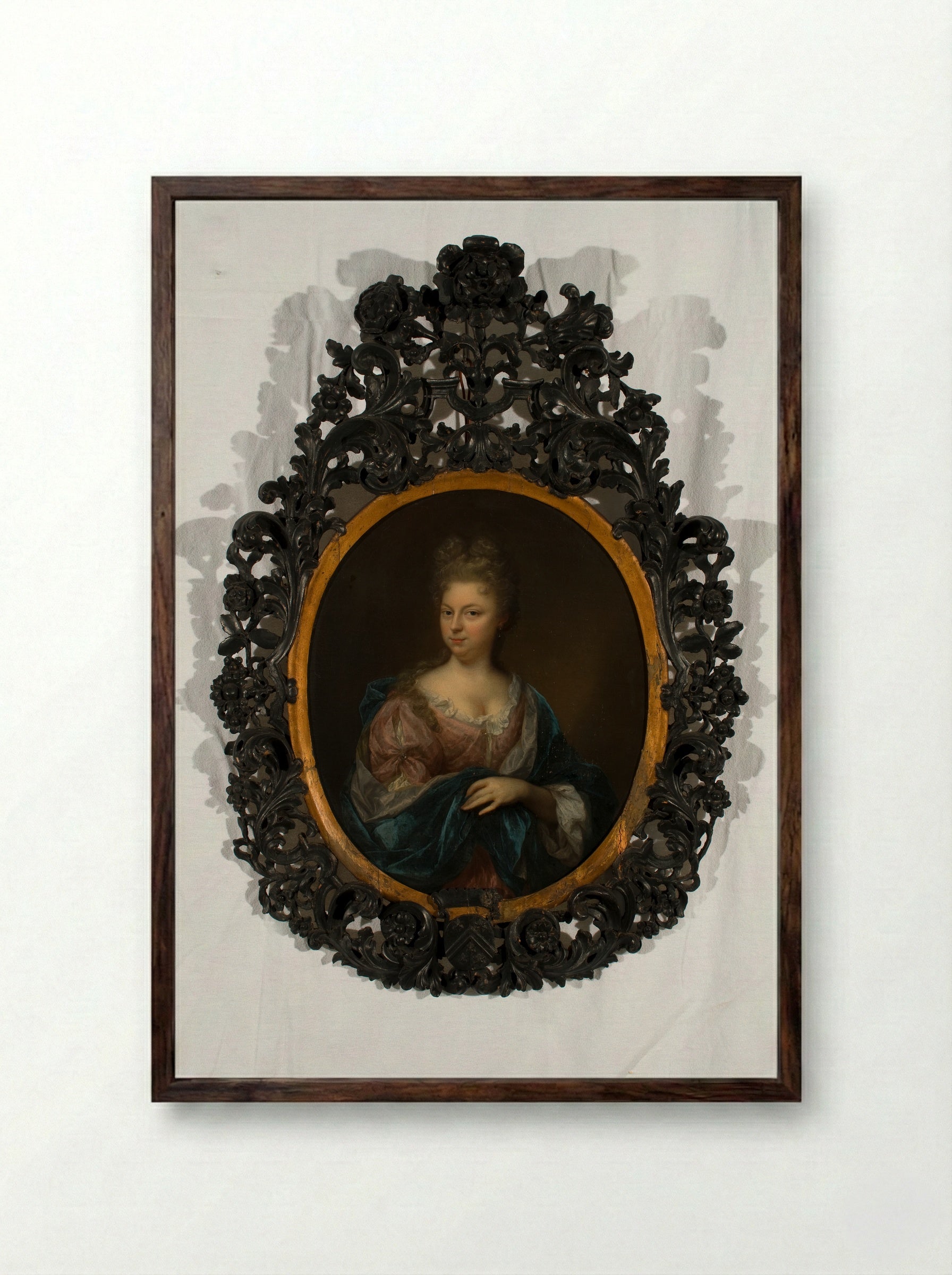 Portrait of a Lady - Arnold Boonen - Framed Print Dark Wood