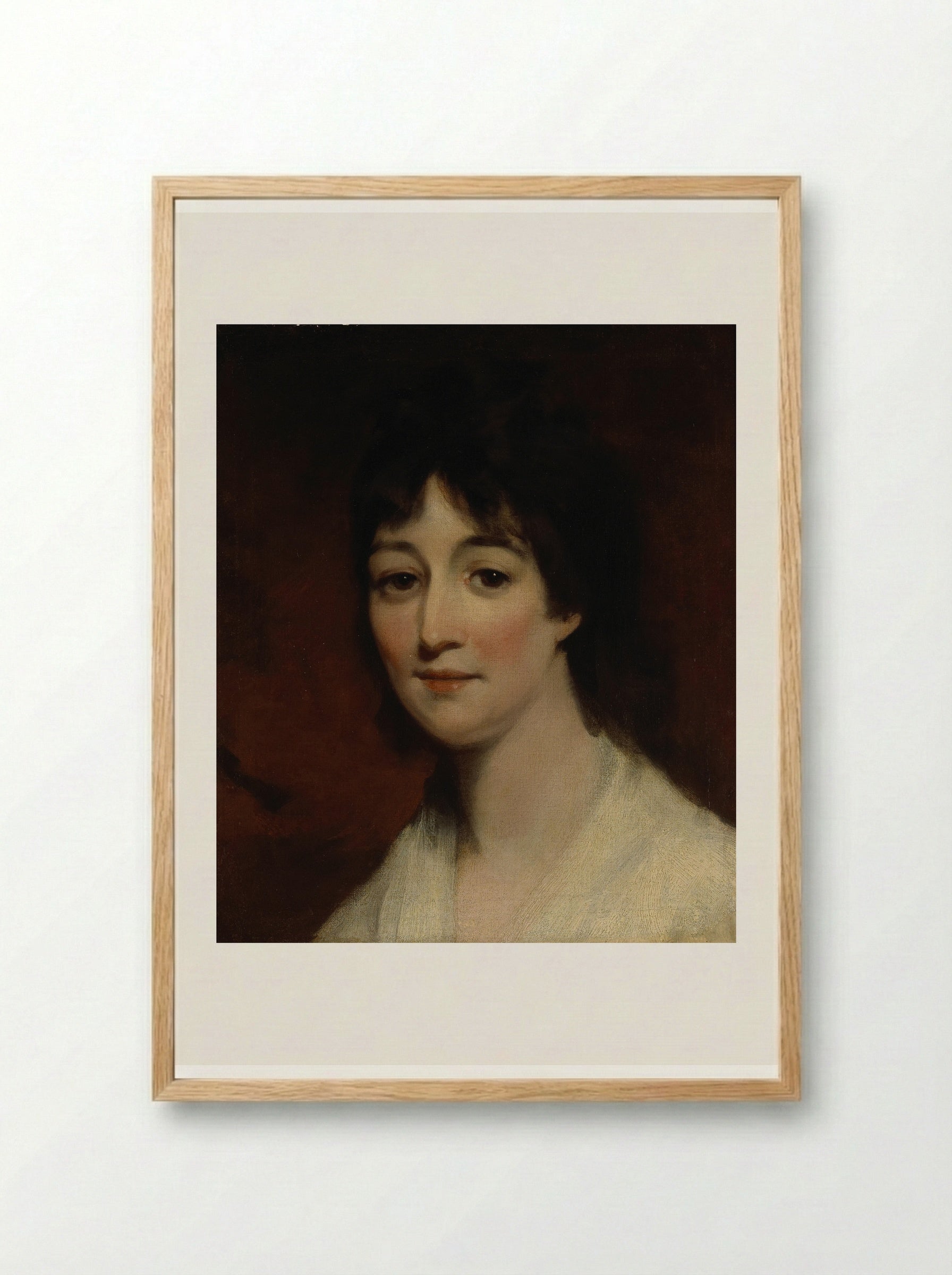 Portrait of a Lady - John Hoppner - Framed Print Wood