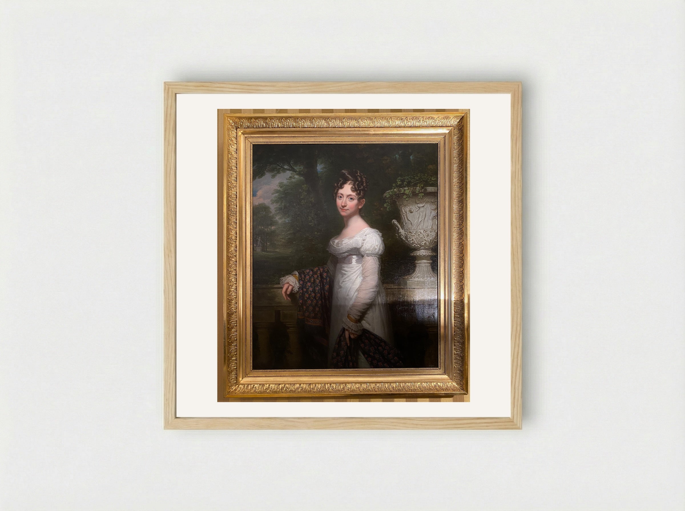 Portrait of a Lady - Charles Howard Hodges - Framed Print Wood