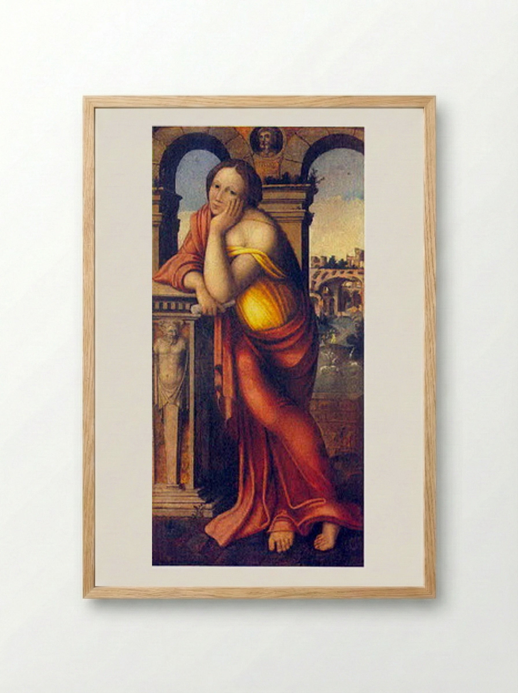 Portrait of a Man (Hendrick van Cleve) - Hendrick van Cleve - Framed Print Wood