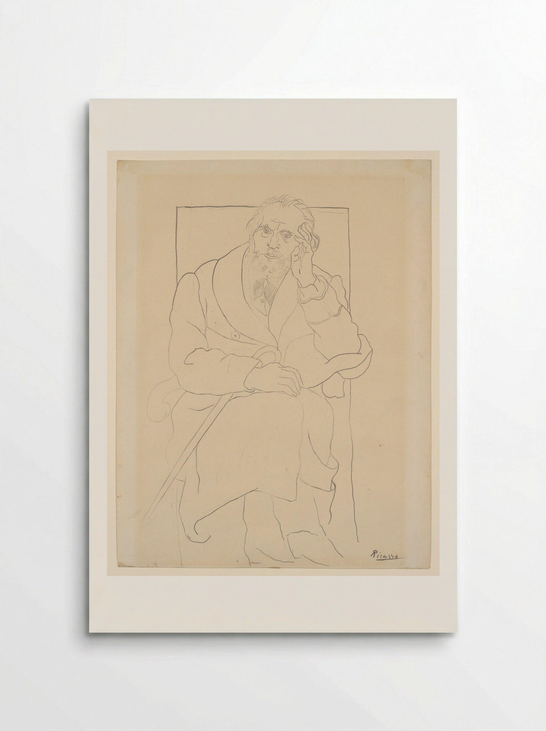 Portrait of a Man (Pablo Ruiz Picasso) - Pablo Picasso - Poster