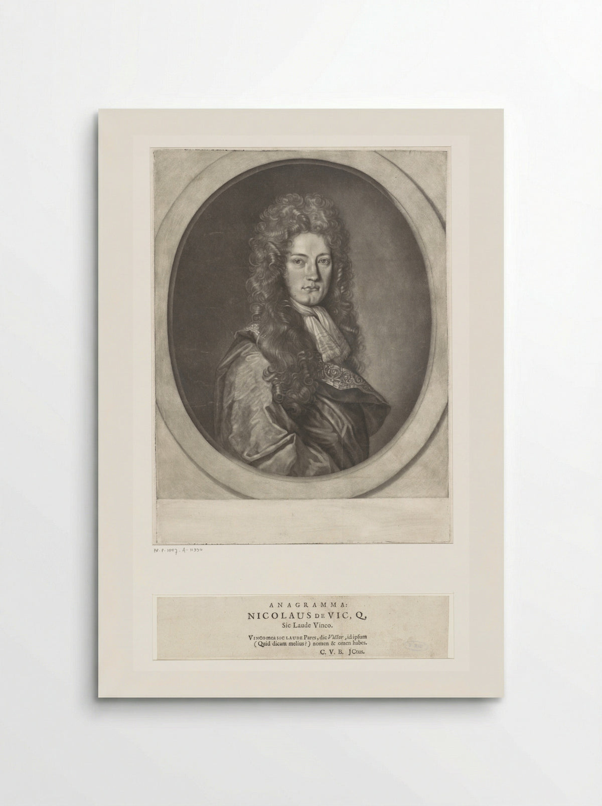 Portrait of a Man, Possibly Nicolaas de Vicq - Monogrammist CVB - Poster