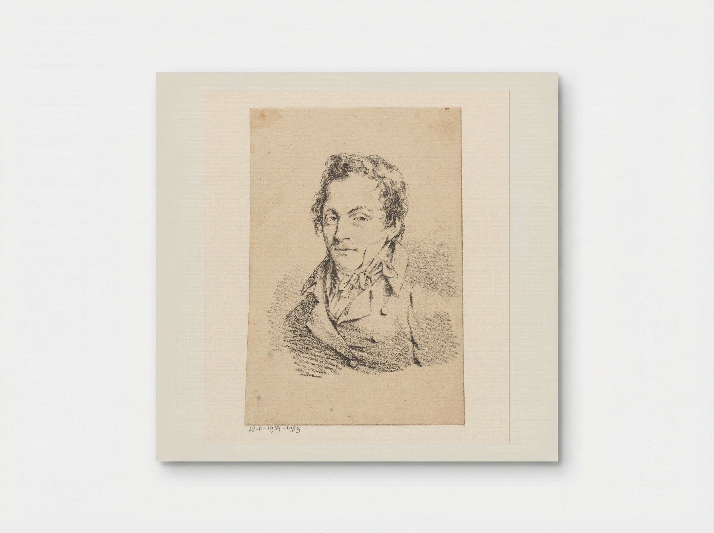 Portrait of a Man, Possibly a Self-Portrait - Jean Augustin Daiwaille - Poster