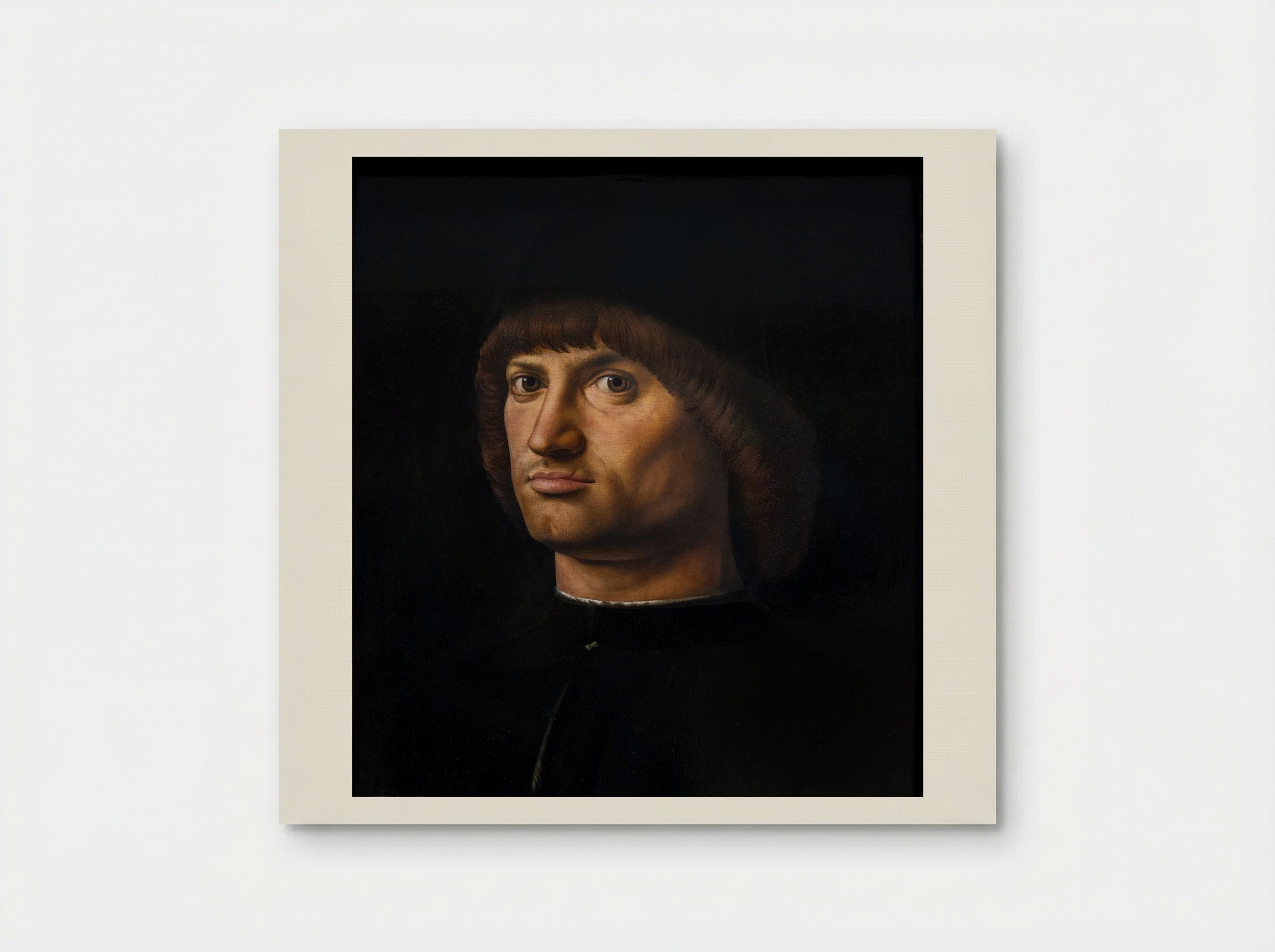Portrait of a Man (Trivulzio portrait) - Antonello da Messina - Poster