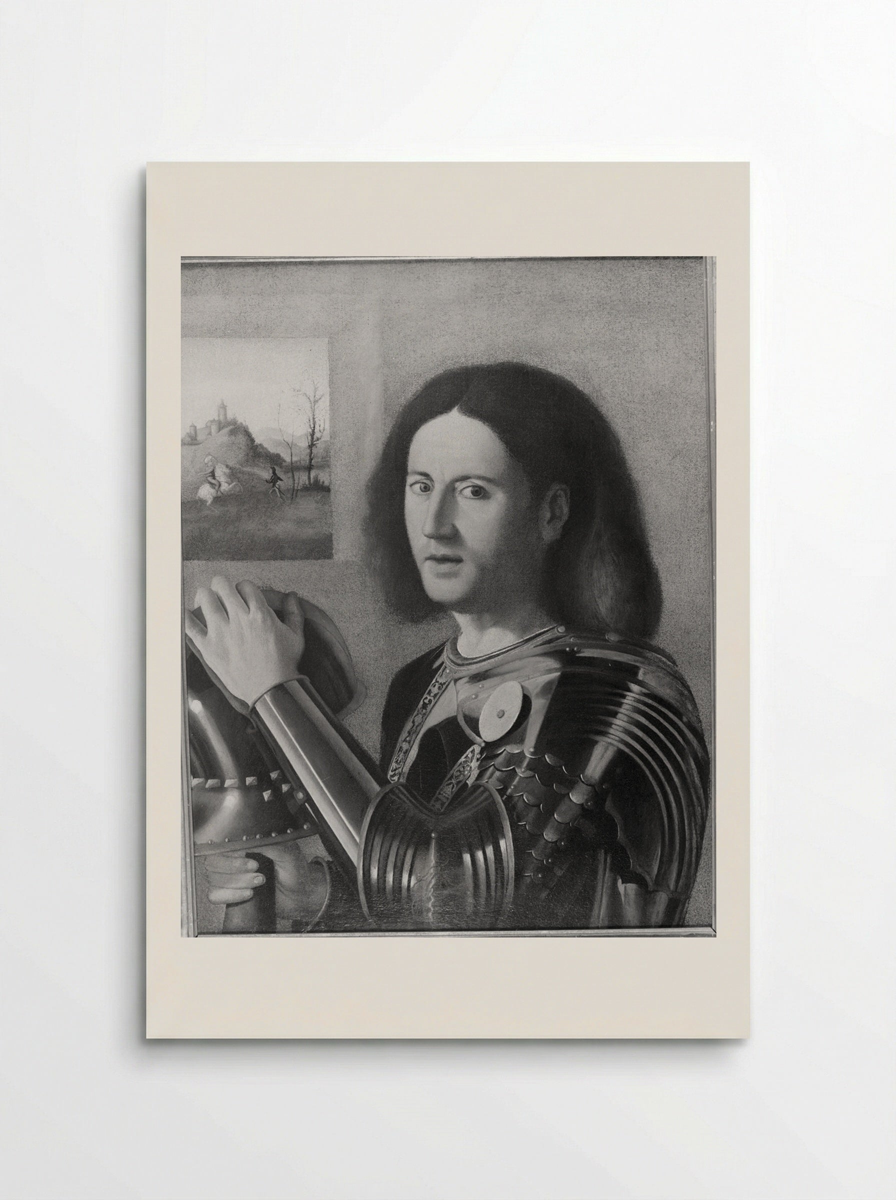 Portrait of a Man in Armor - Marco Basaiti - Poster