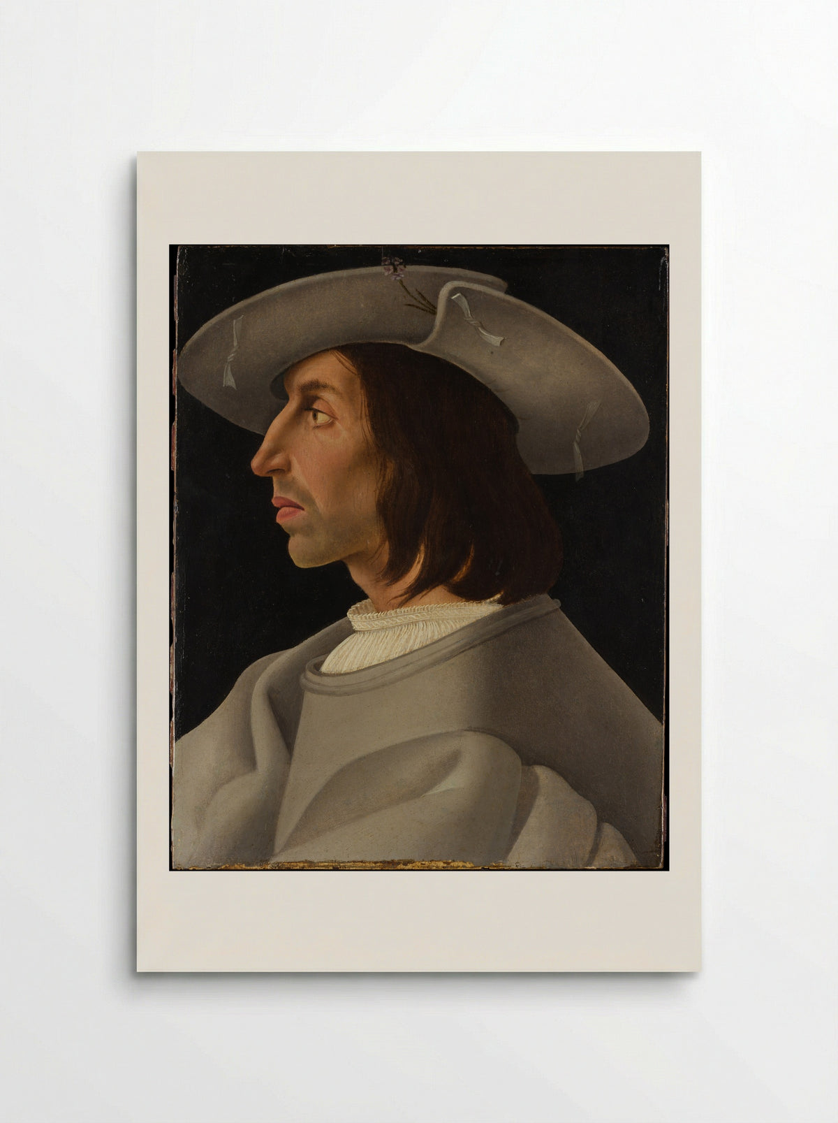 Portrait of a Man in Profile - Italian Painter - Poster