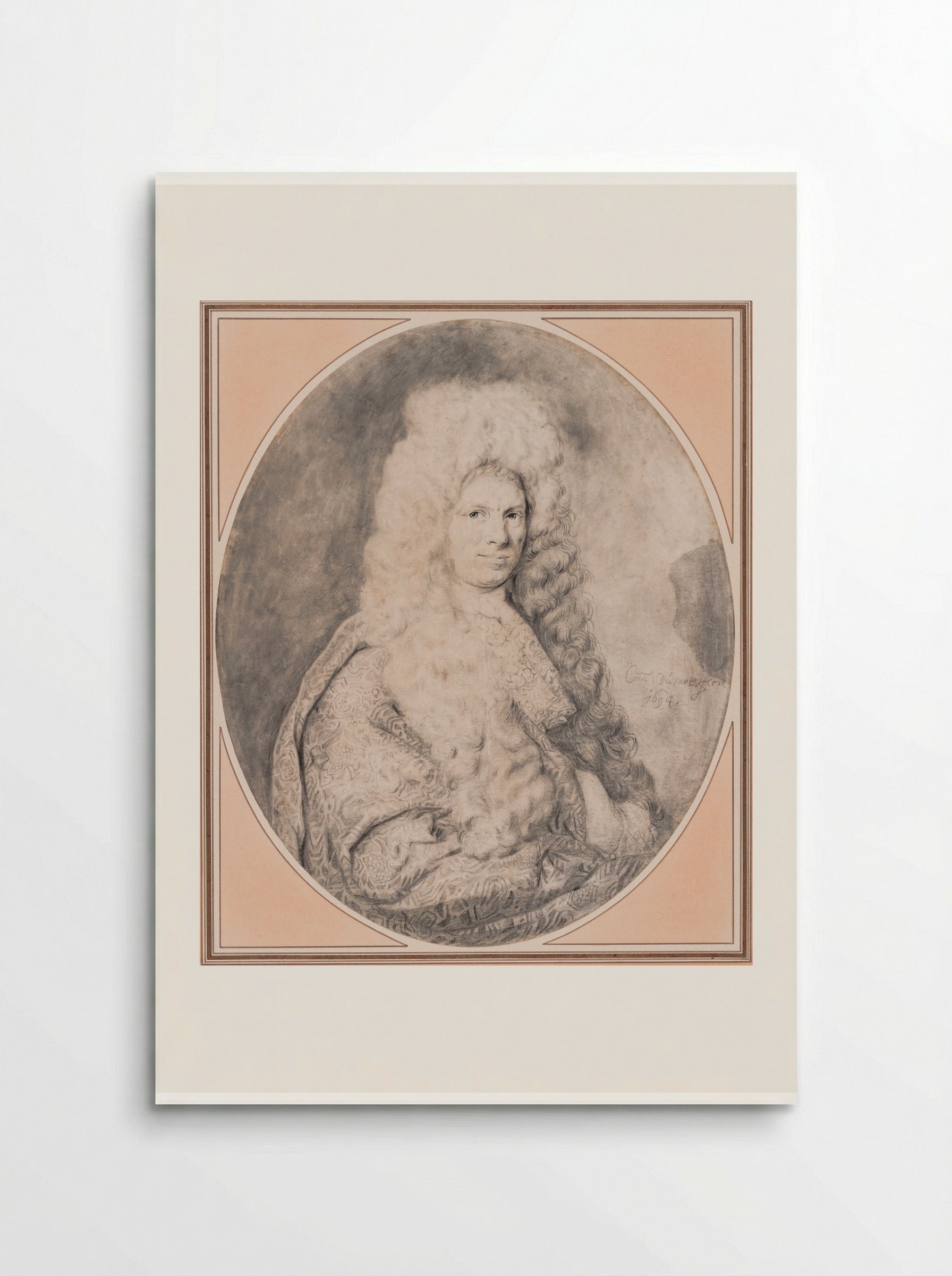 Portrait of a Man, perhaps Simon van Slingelandt - Cornelis Dusart - Poster