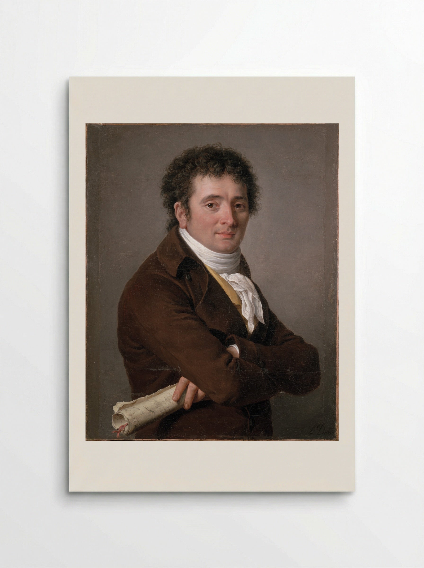 Portrait of a Man, possibly Tournelle - Jacques-Louis David - Poster