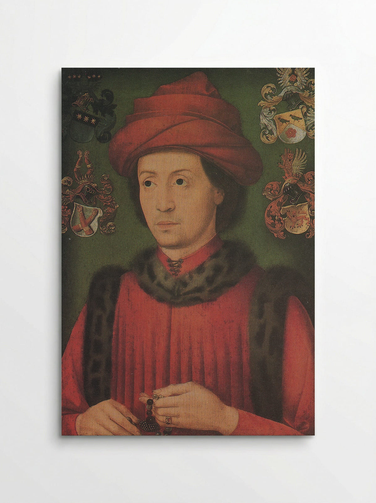 Portrait of a Man, traditionally said to be Roger, Count Blitterswyk-Geldern - Bartholomaeus Bruyn the Elder - Poster